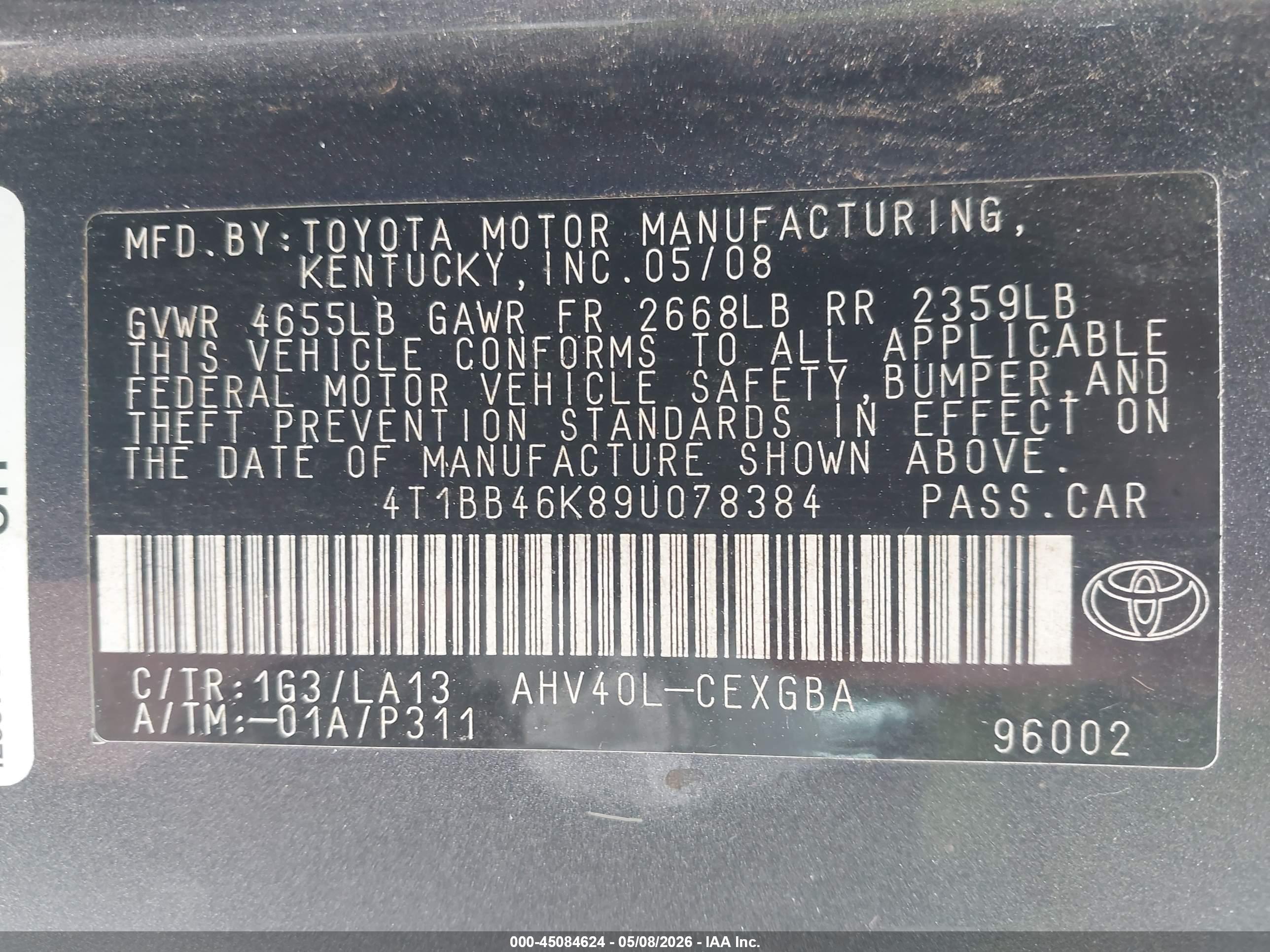 TOYOTA CAMRY image 9