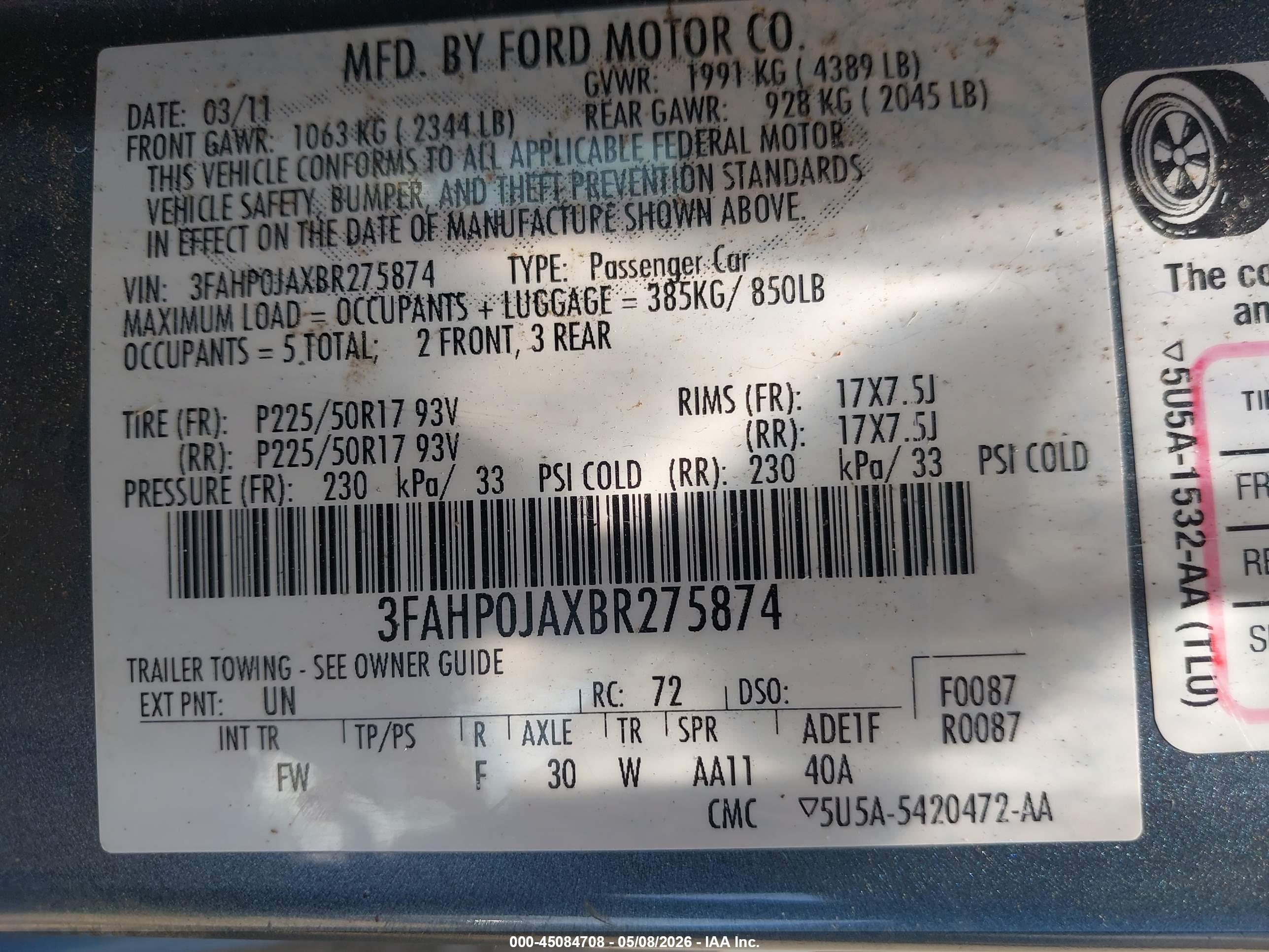 FORD FUSION image 9
