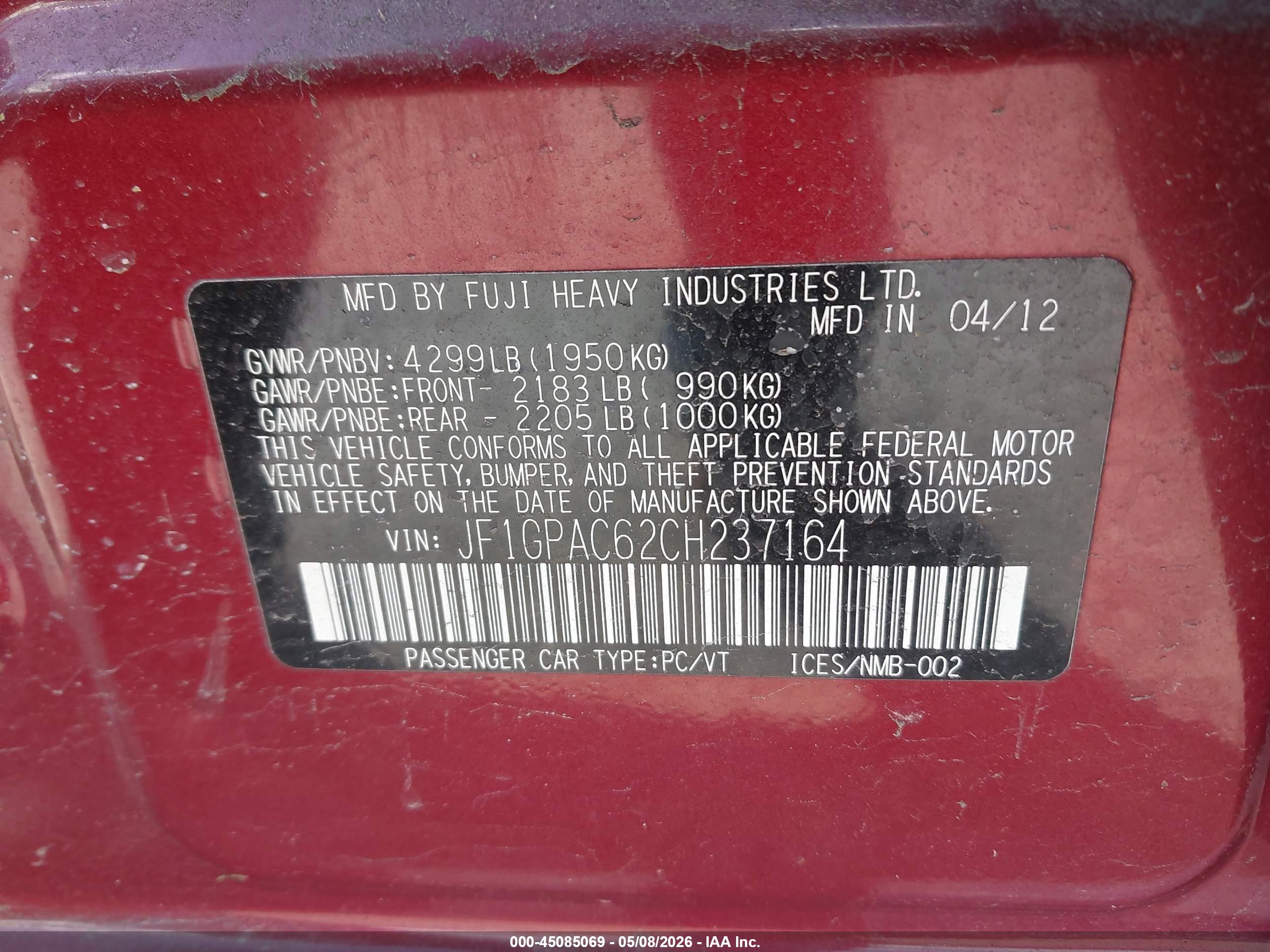 SUBARU IMPREZA image 9