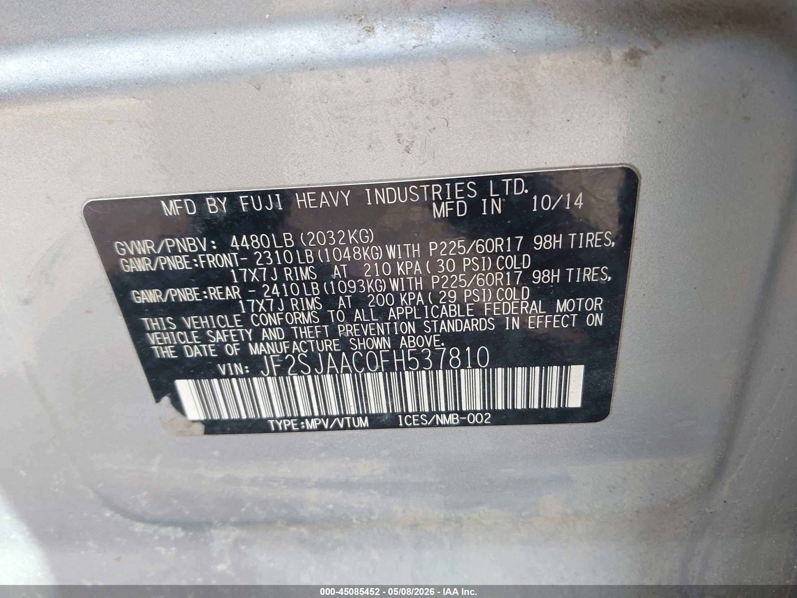 SUBARU FORESTER image 9