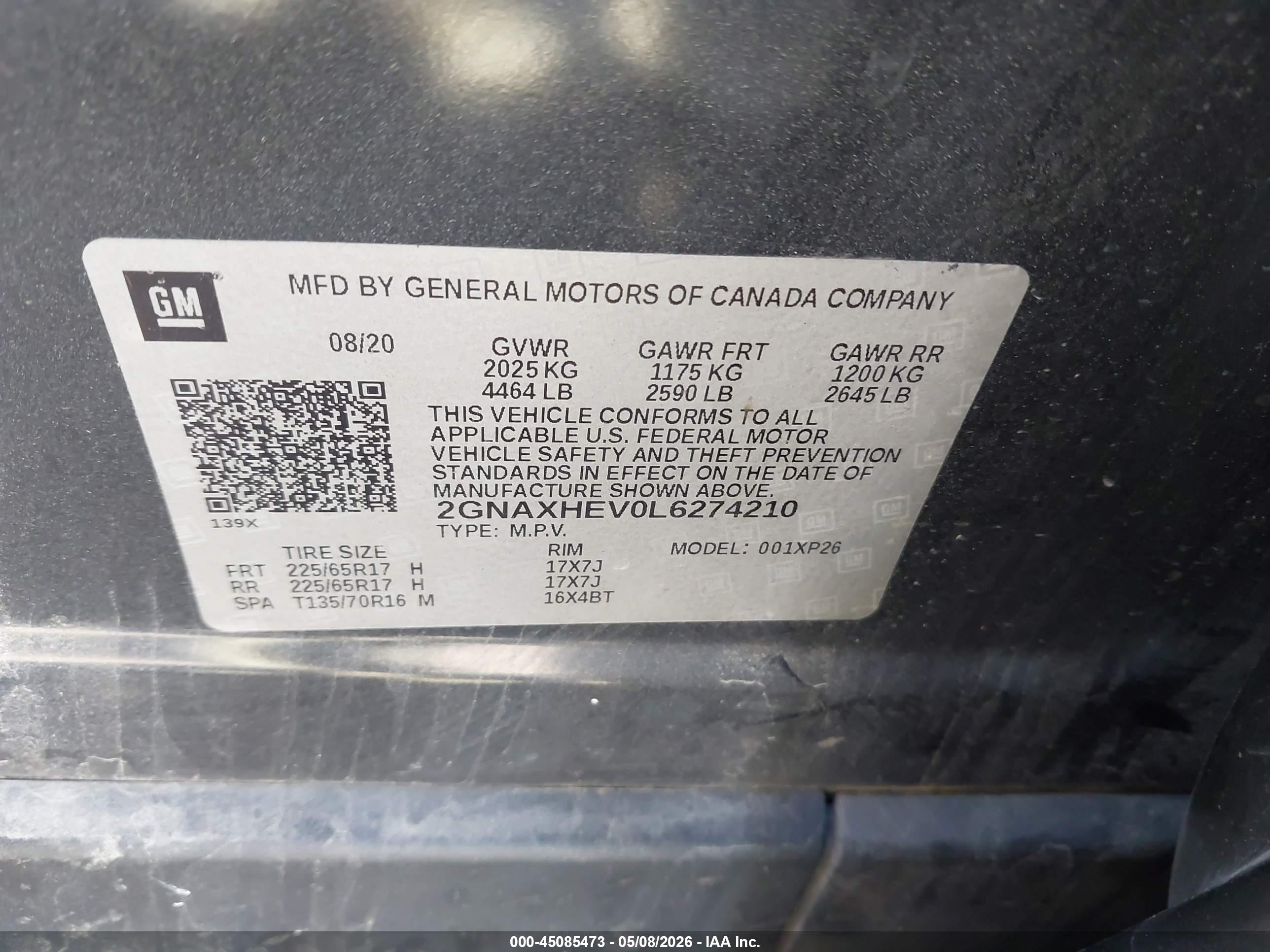 CHEVROLET EQUINOX image 9
