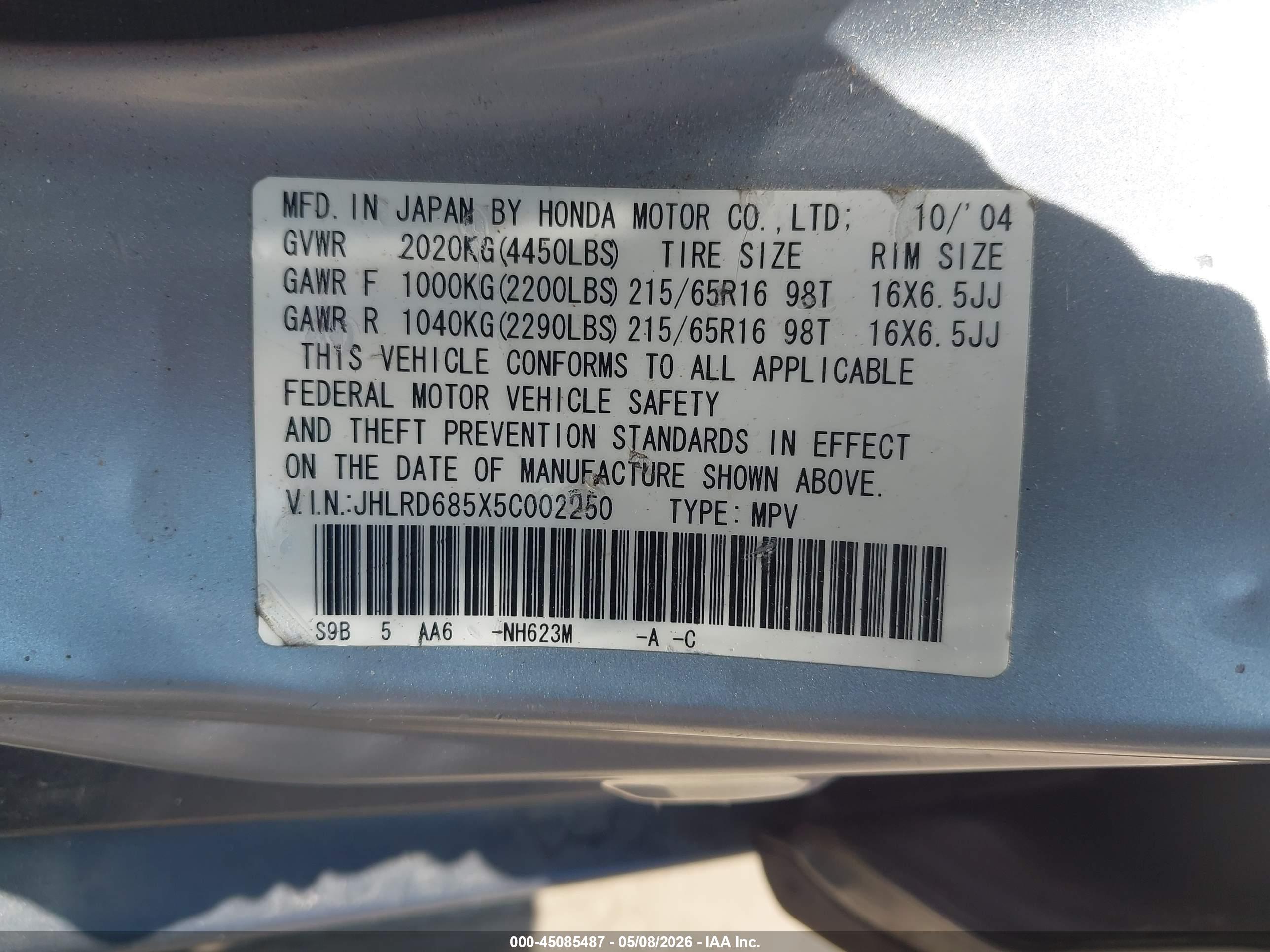 HONDA CR-V image 9