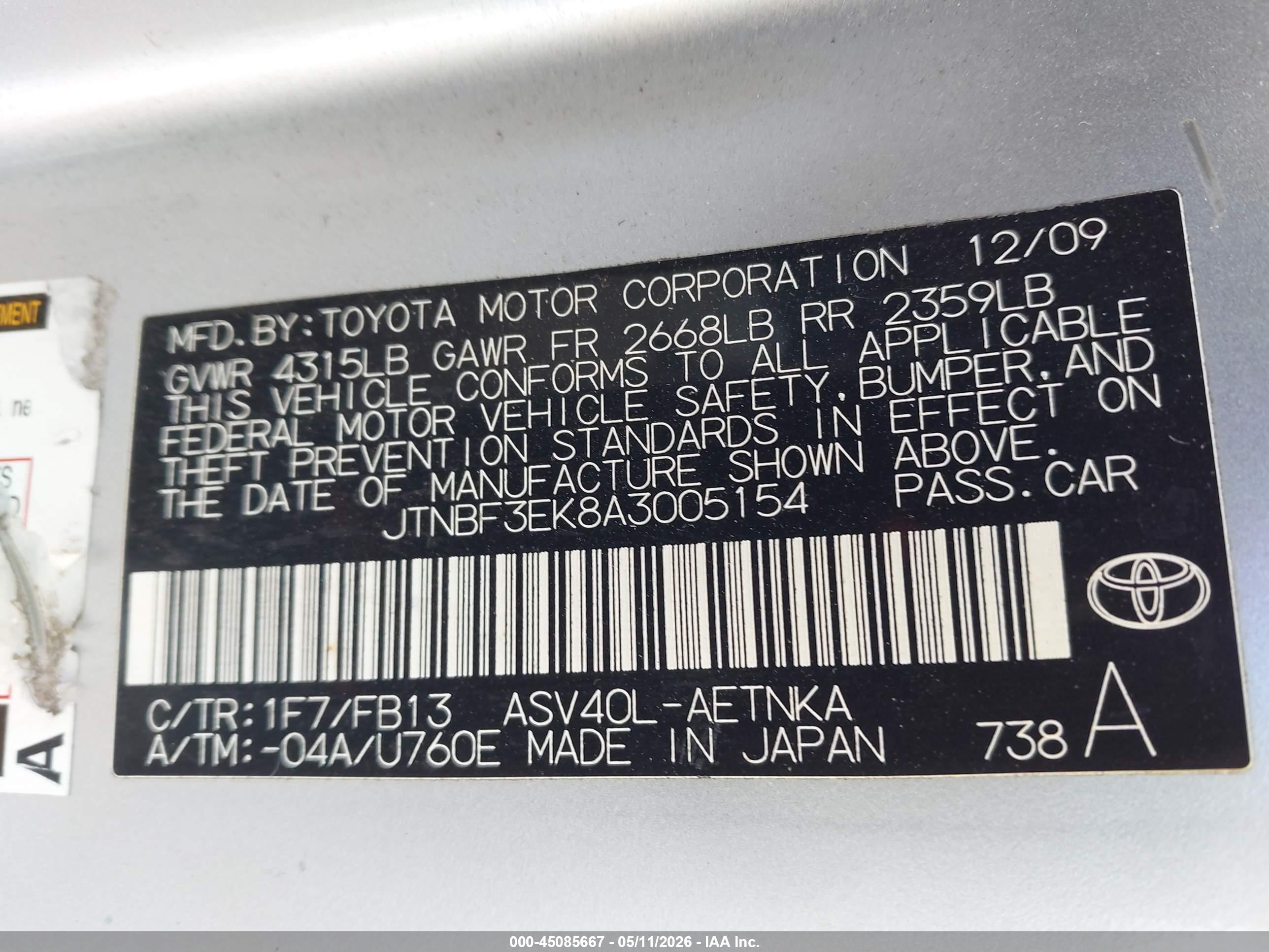TOYOTA CAMRY image 9
