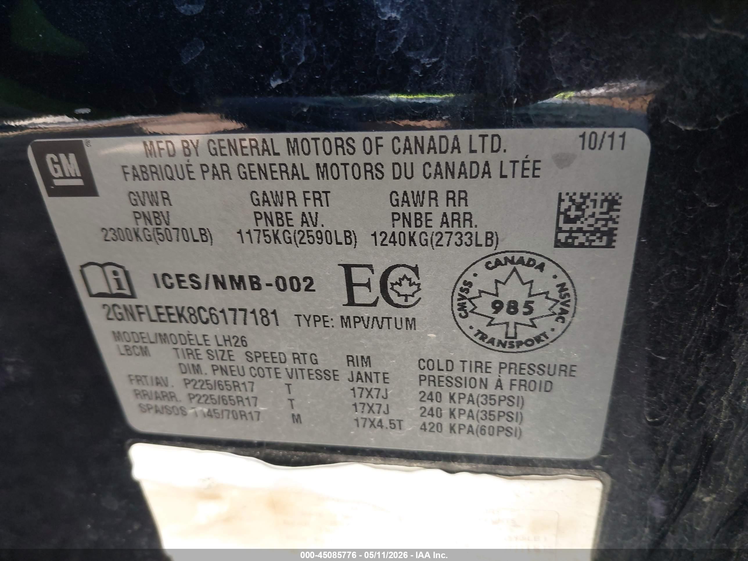 CHEVROLET EQUINOX image 9