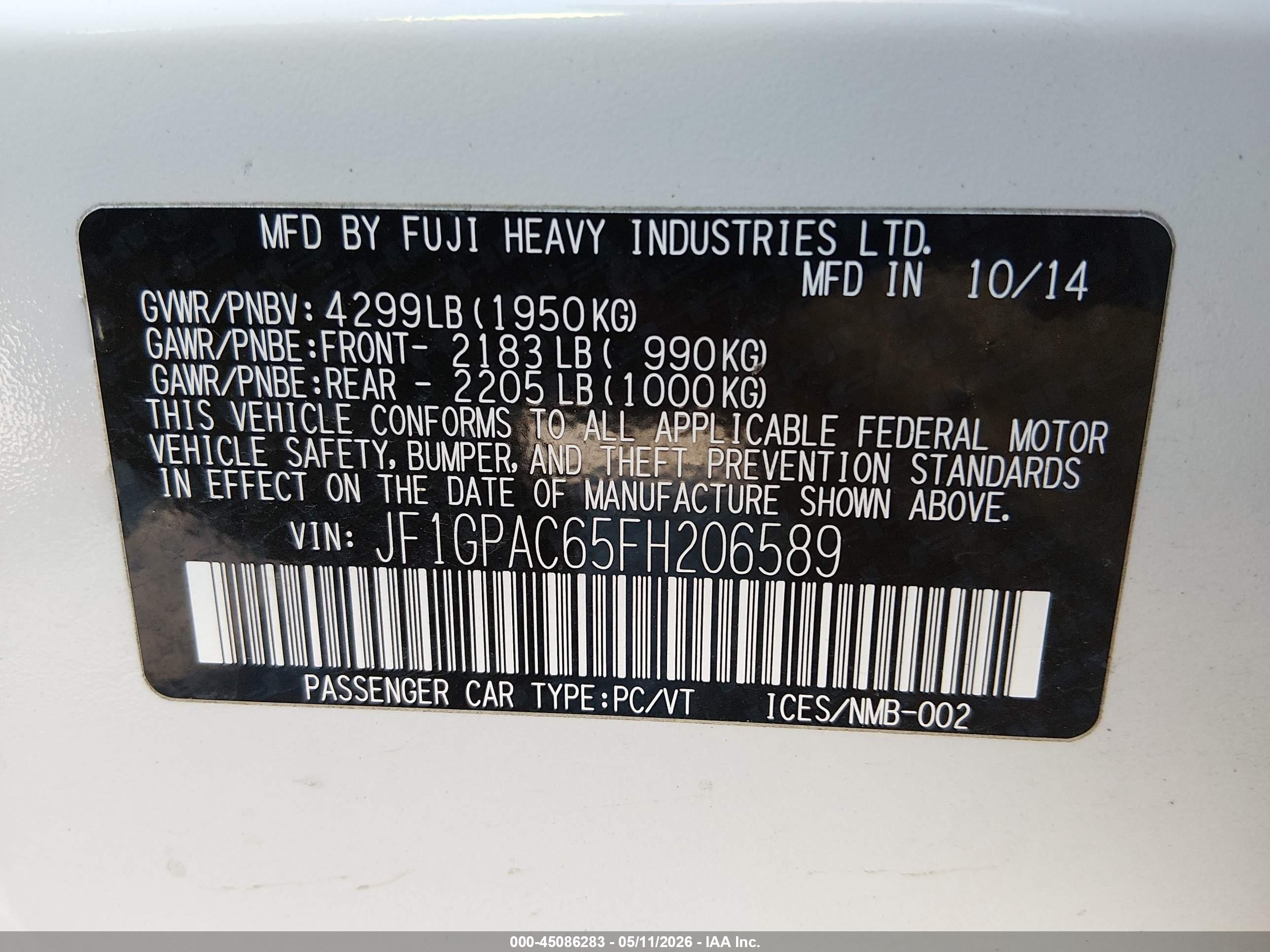 SUBARU IMPREZA image 9