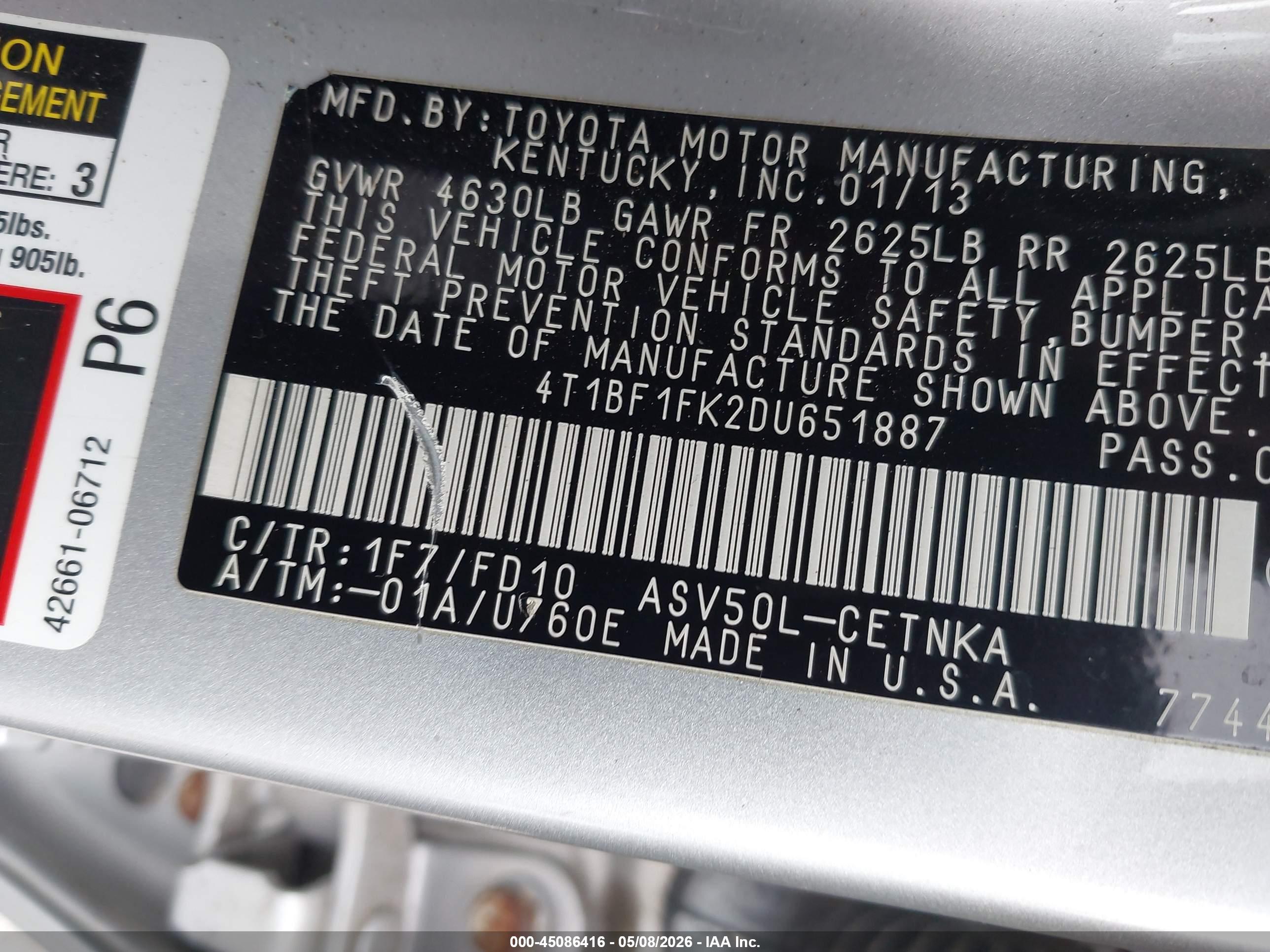 TOYOTA CAMRY image 9