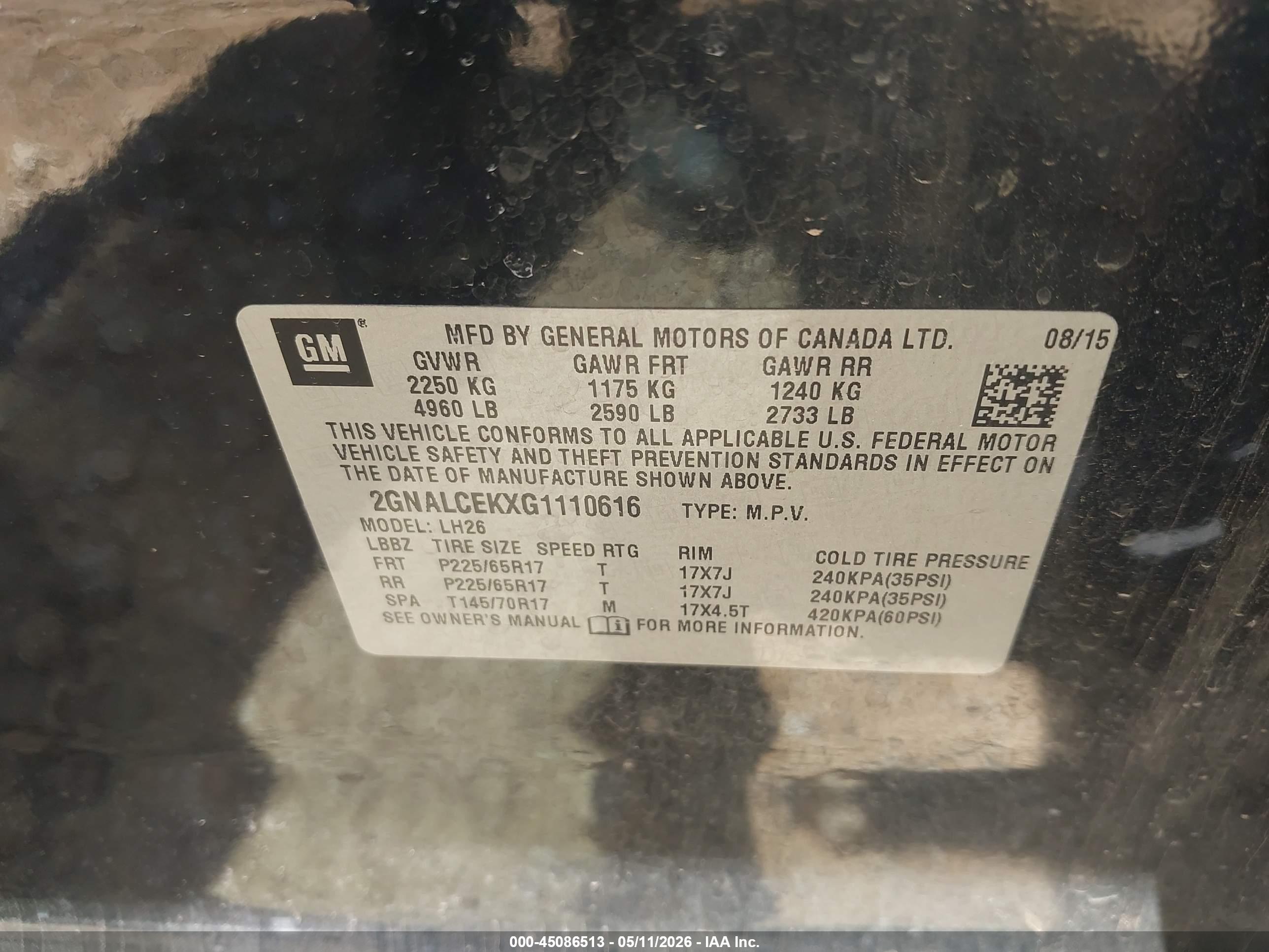 CHEVROLET EQUINOX image 9