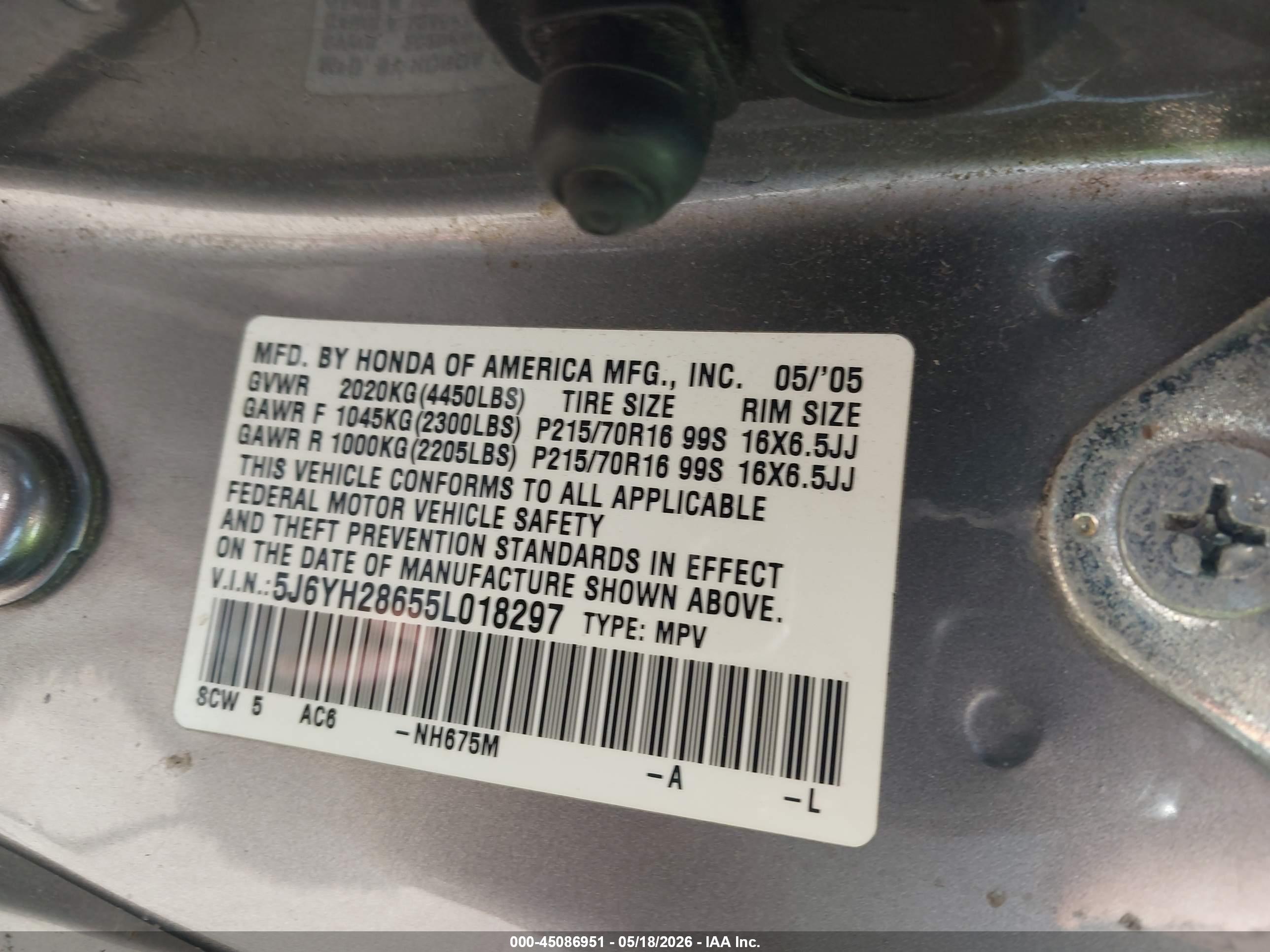 HONDA ELEMENT image 9