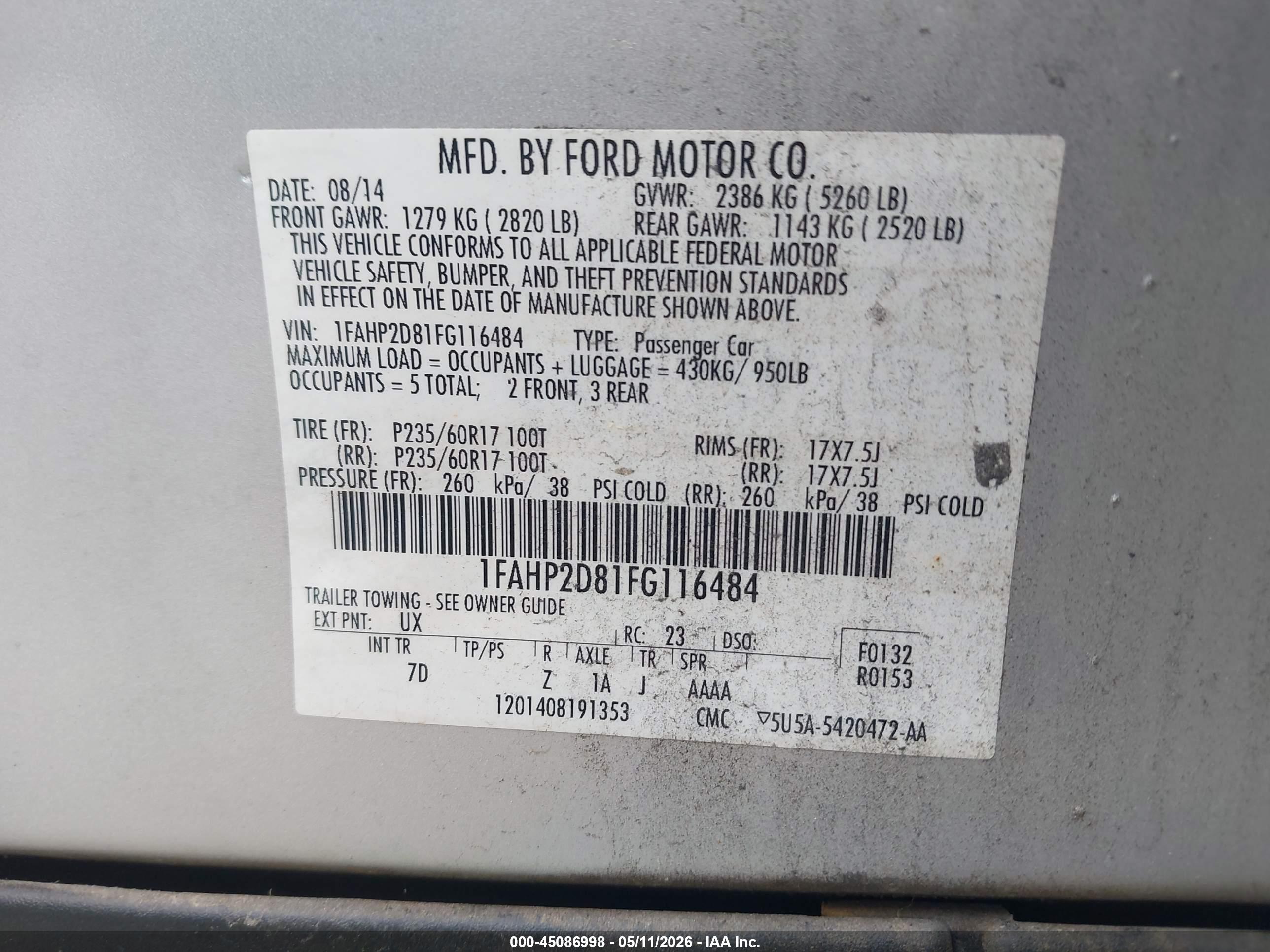 FORD TAURUS image 9