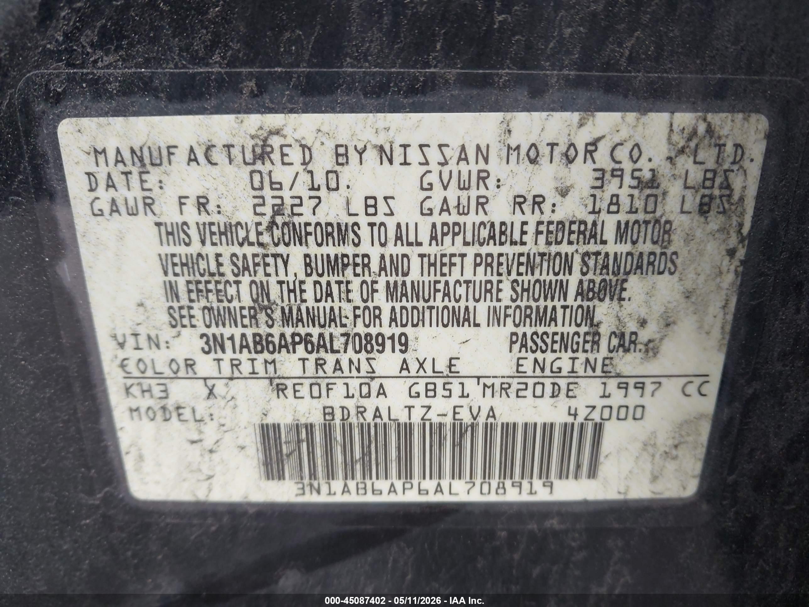 NISSAN SENTRA image 9