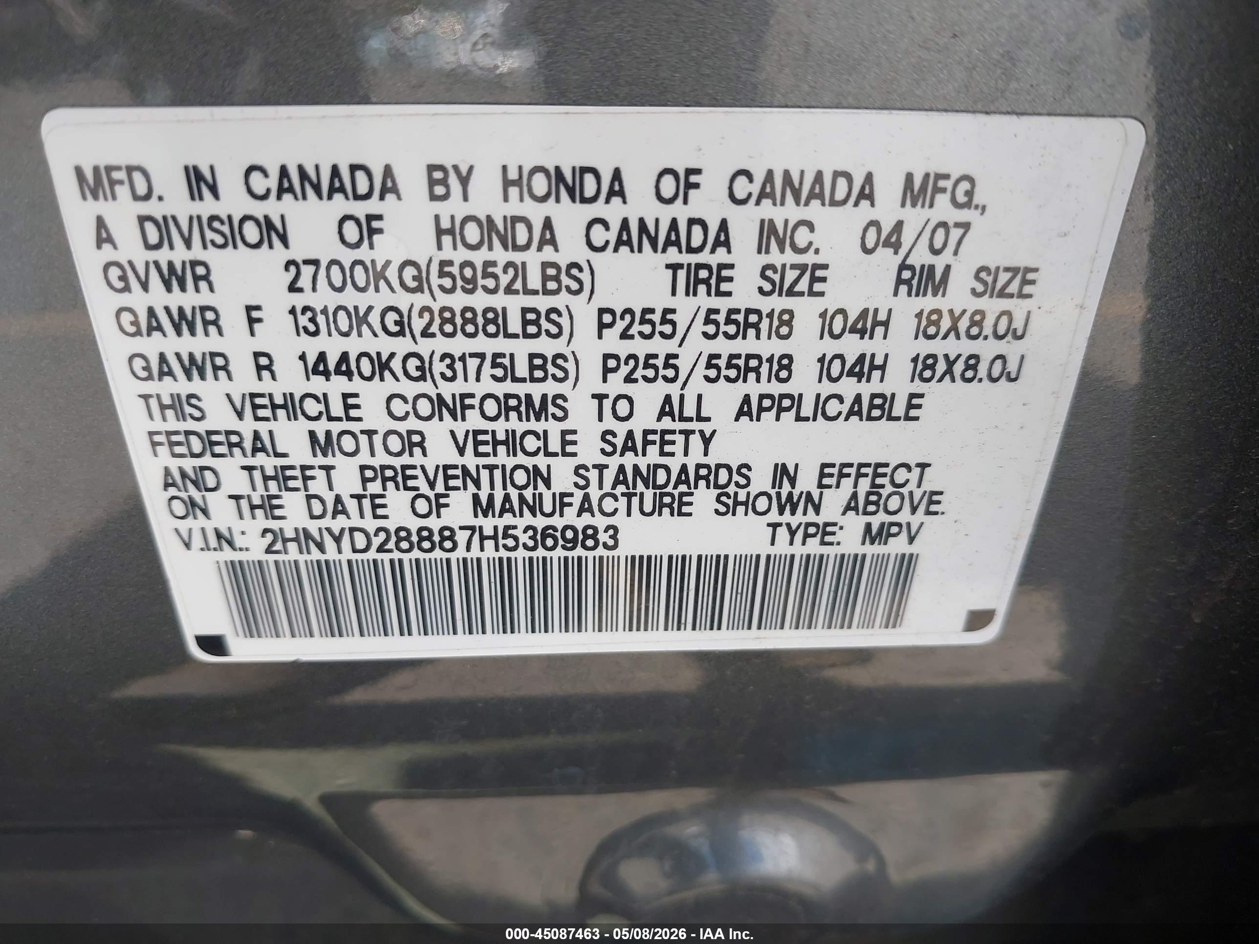 ACURA MDX image 9