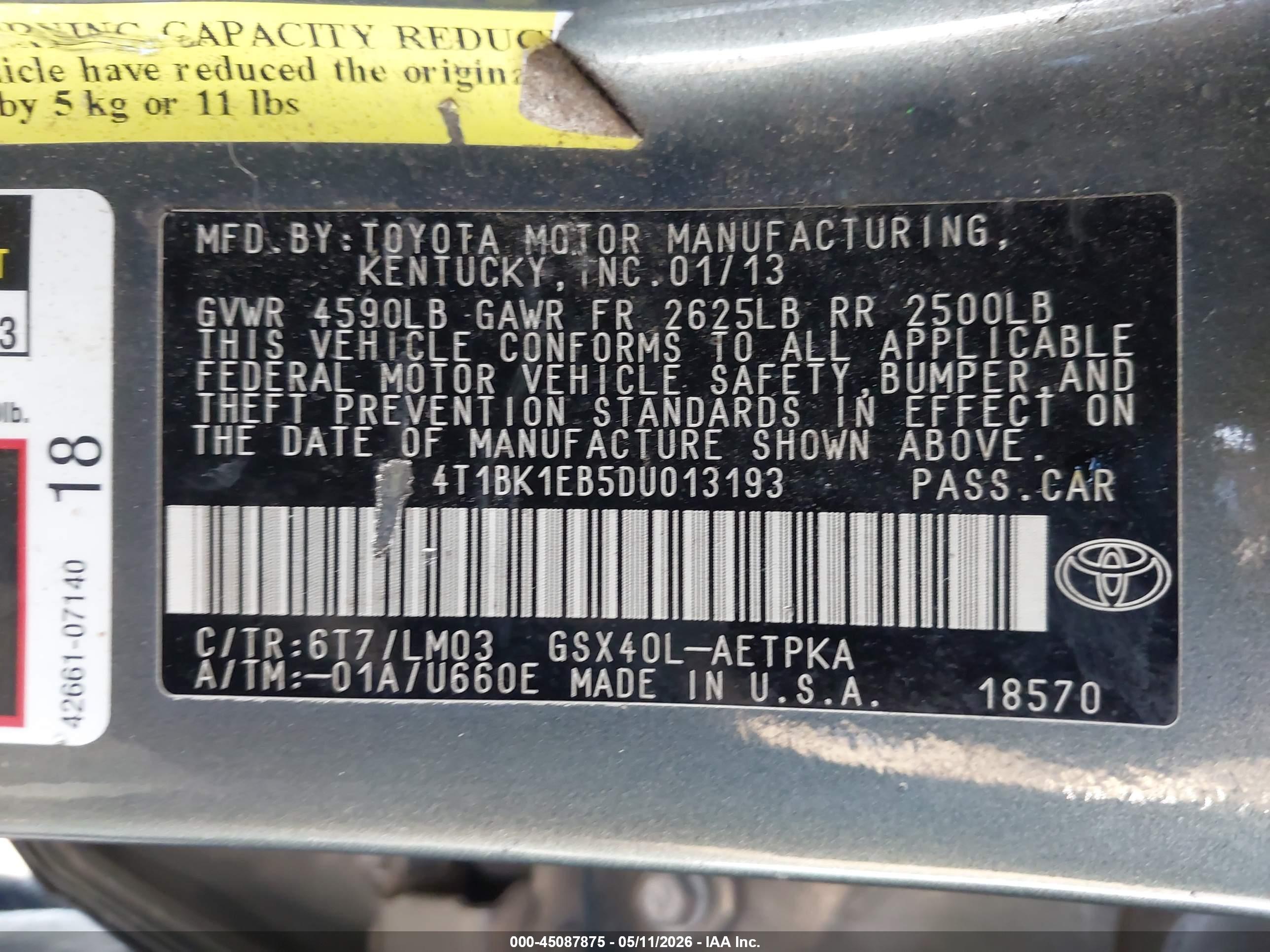 TOYOTA AVALON image 9