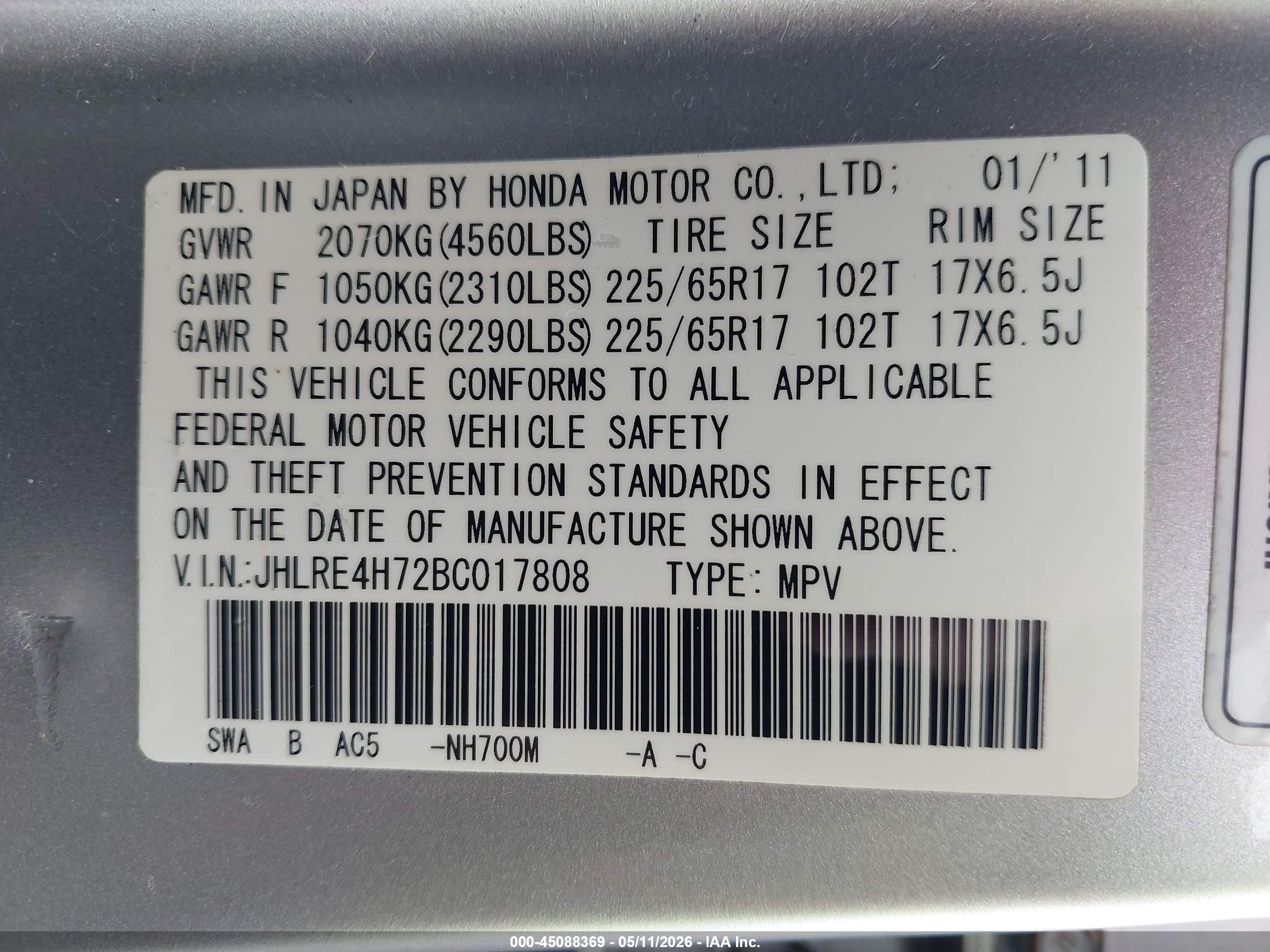 HONDA CR-V image 9