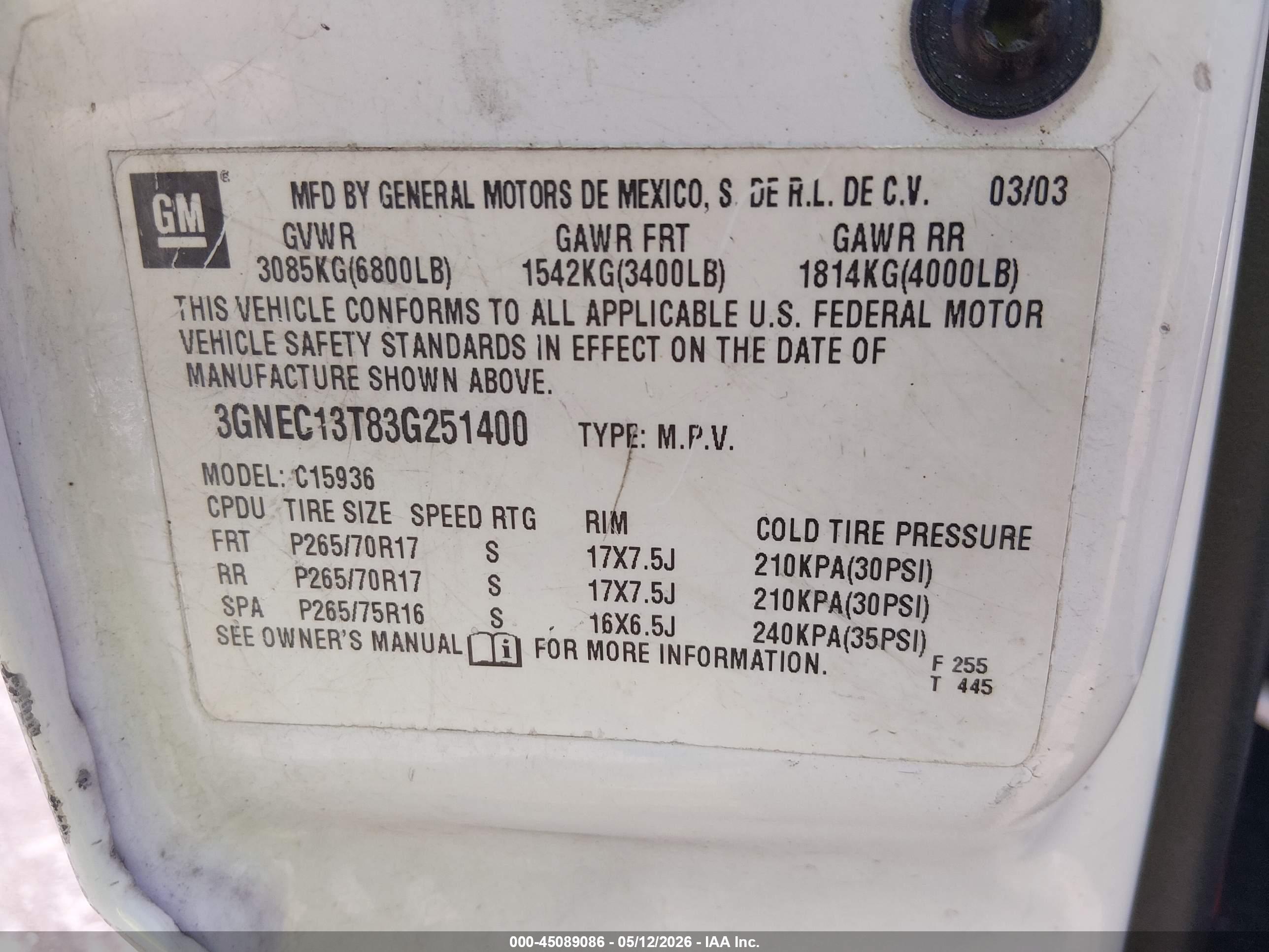CHEVROLET AVALANCHE image 9