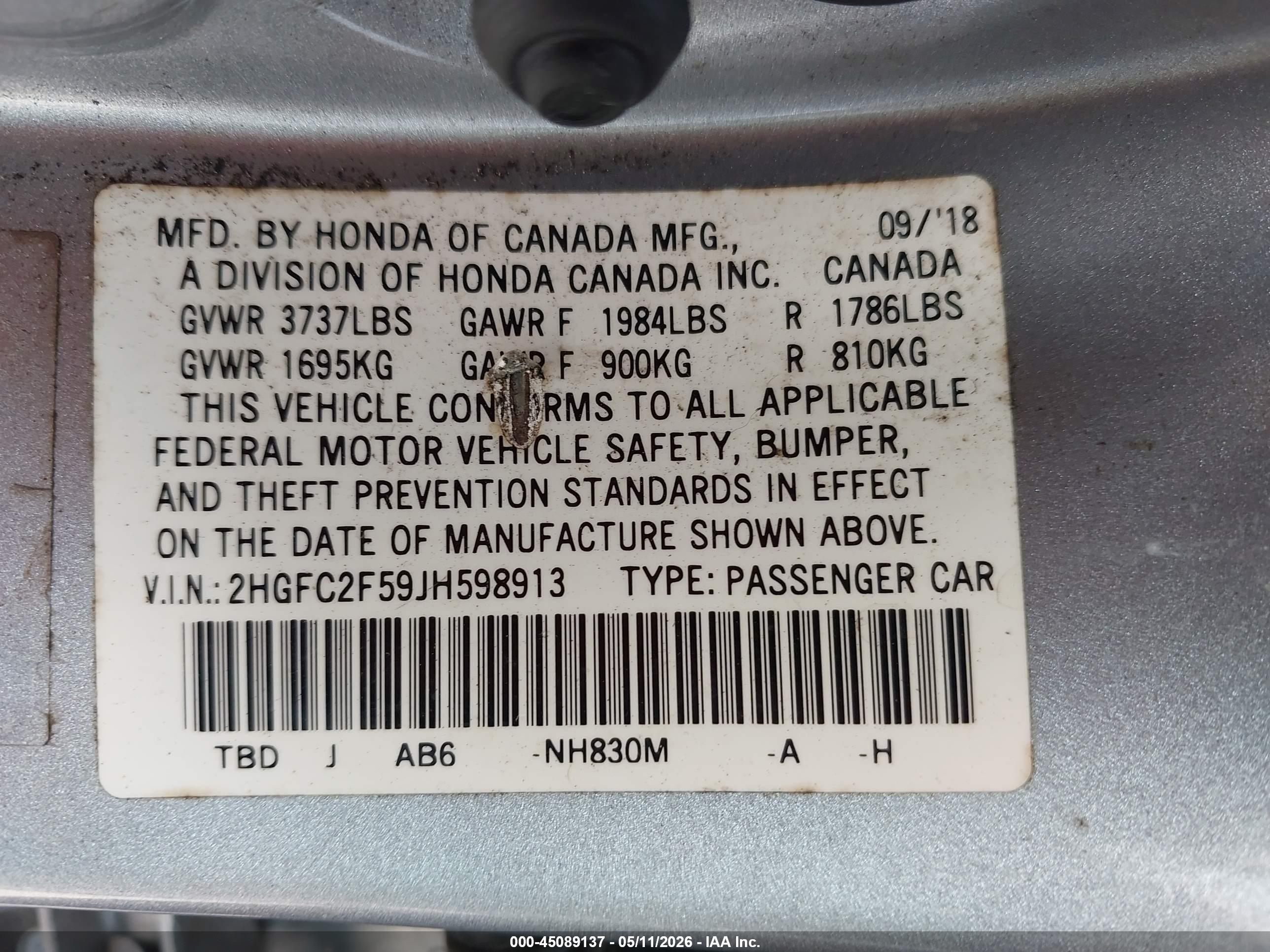 HONDA CIVIC image 9