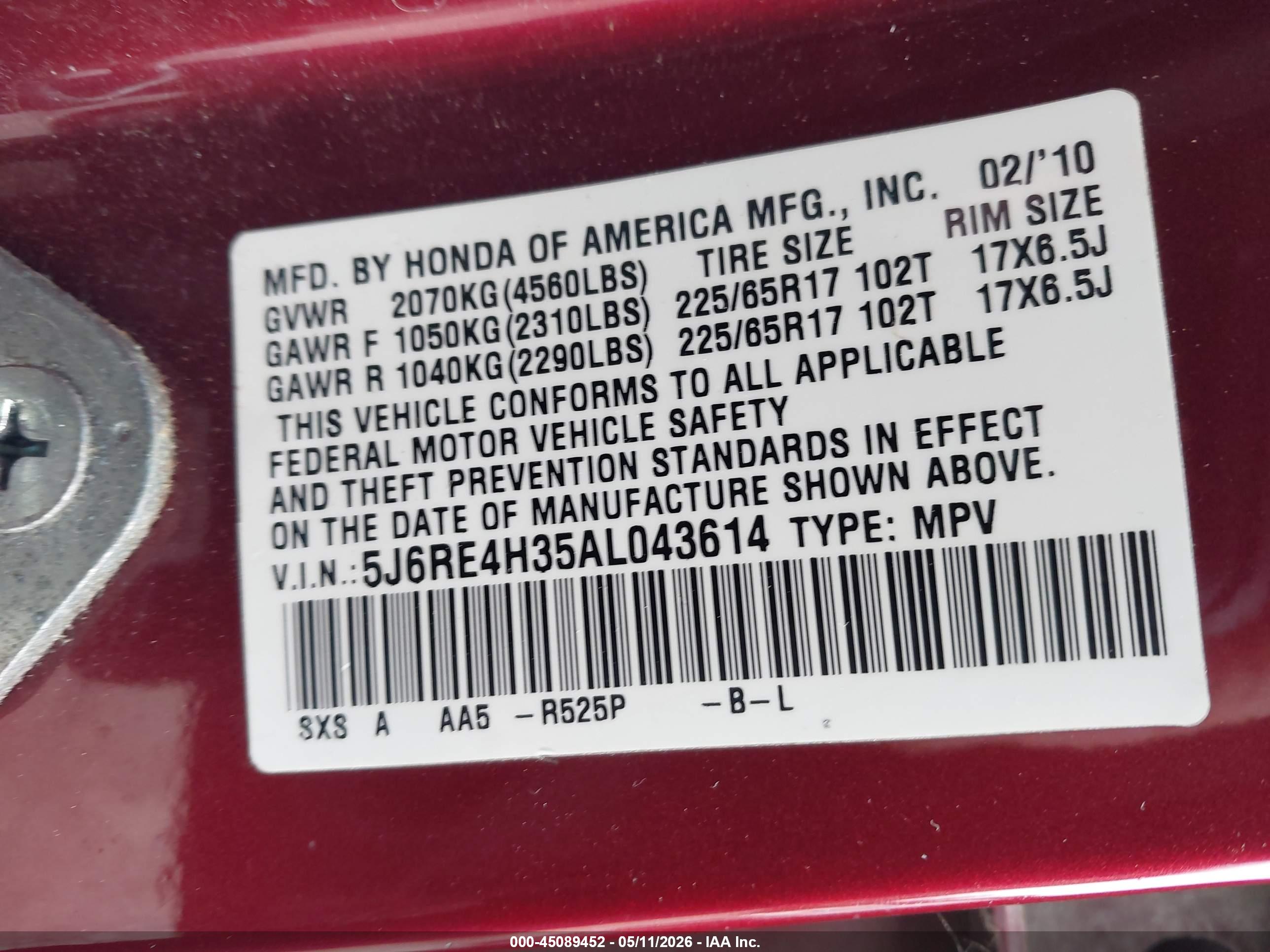 HONDA CR-V image 9