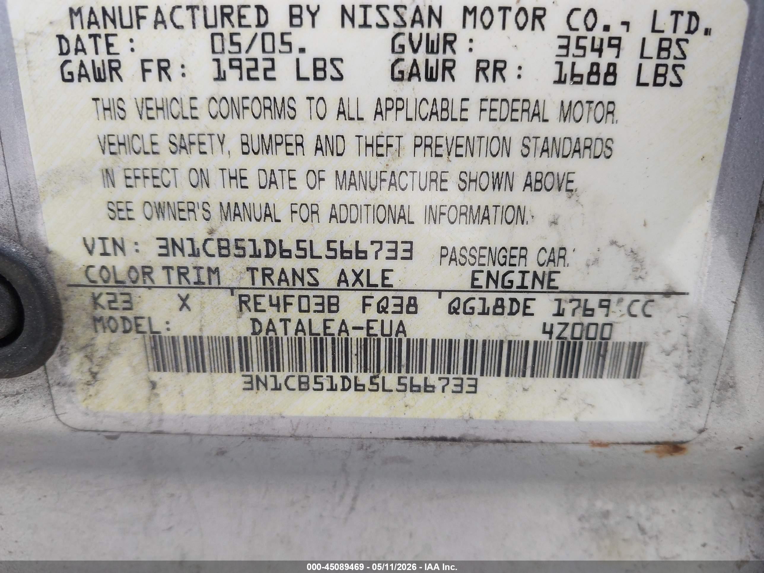NISSAN SENTRA image 9