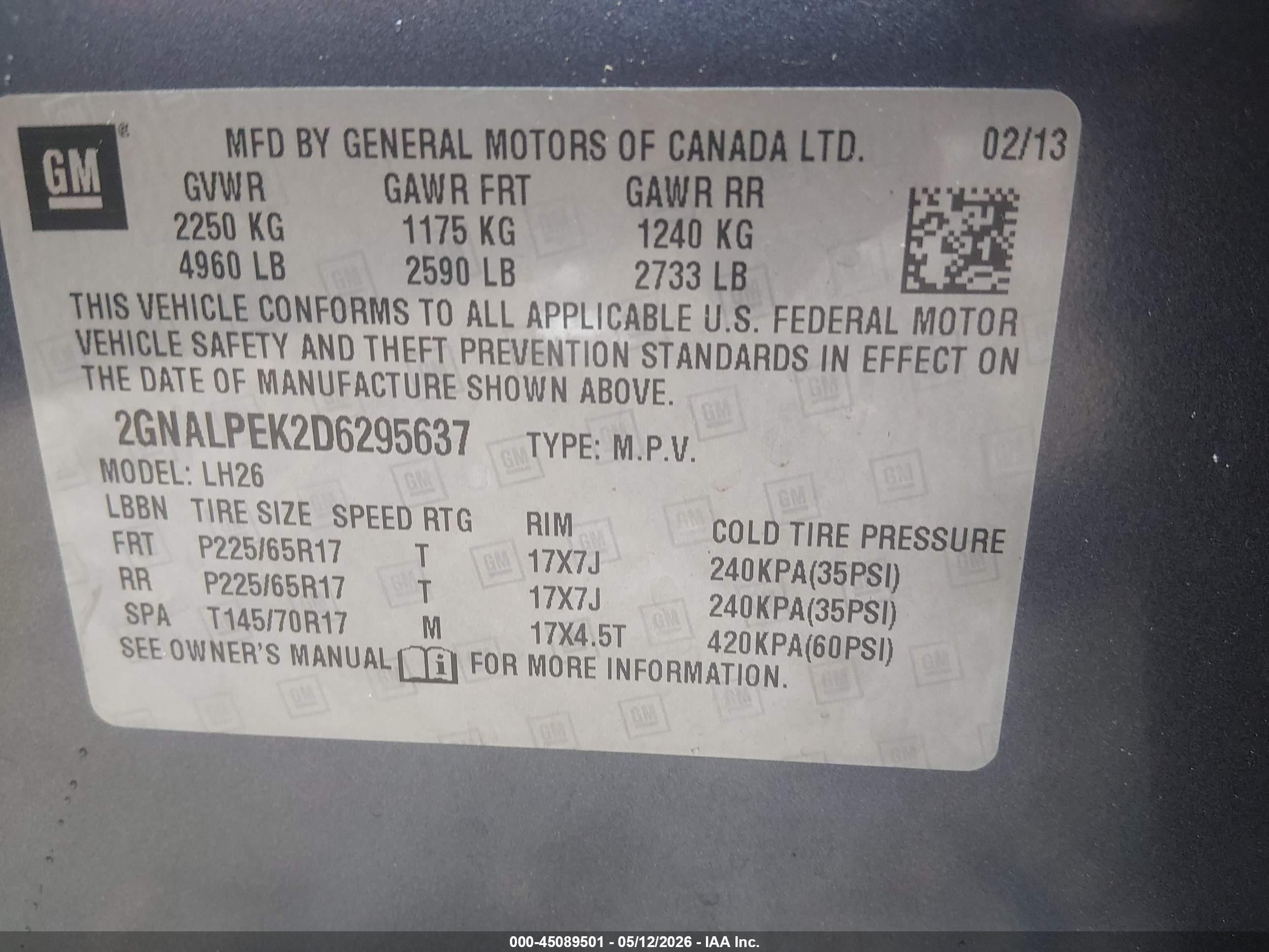 CHEVROLET EQUINOX image 9