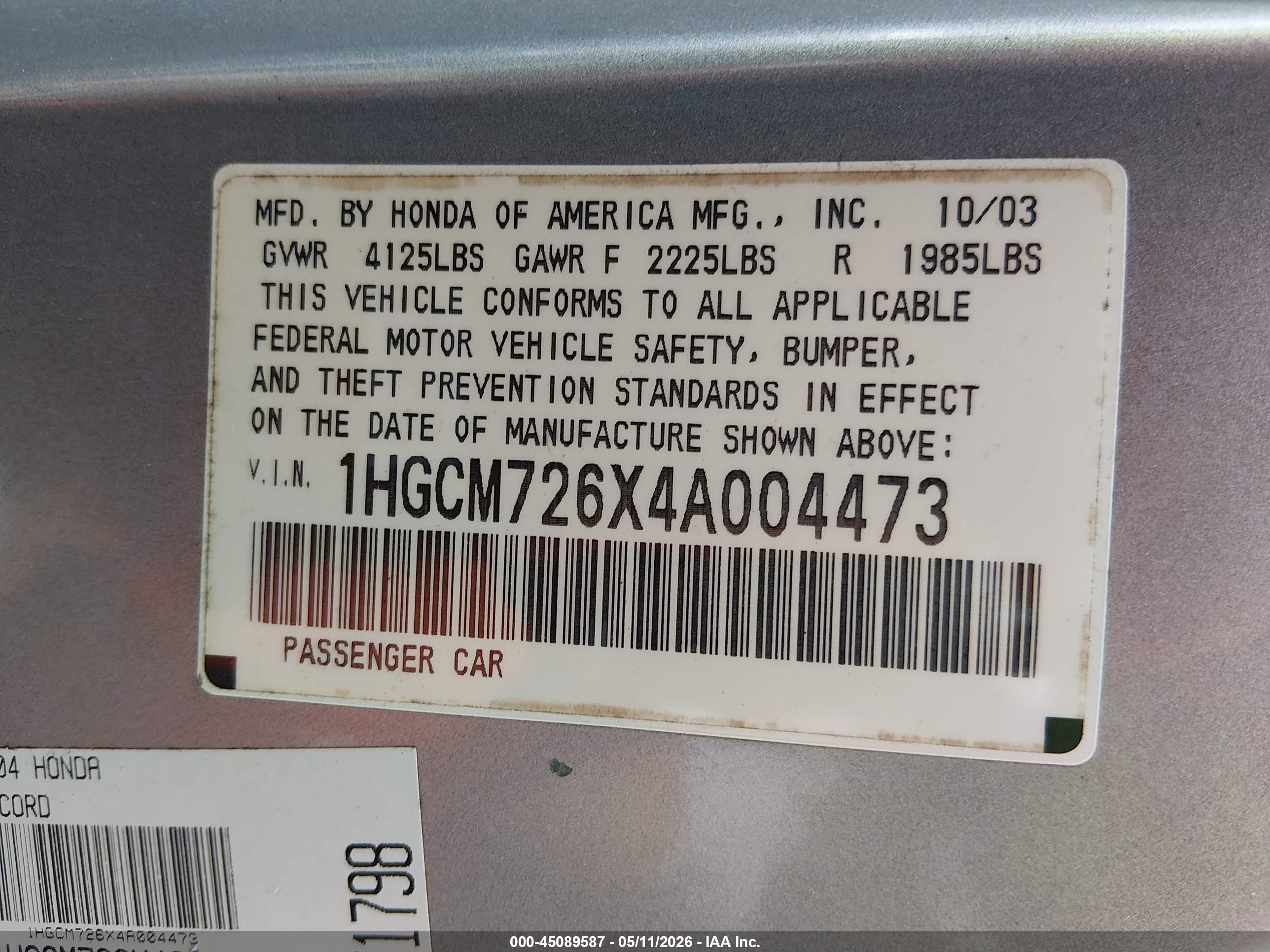 HONDA ACCORD image 9