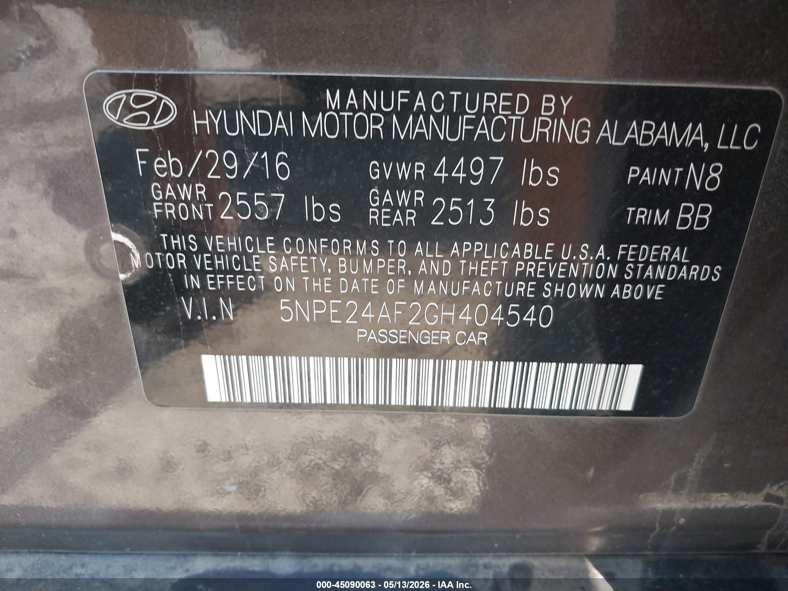 HYUNDAI SONATA image 9