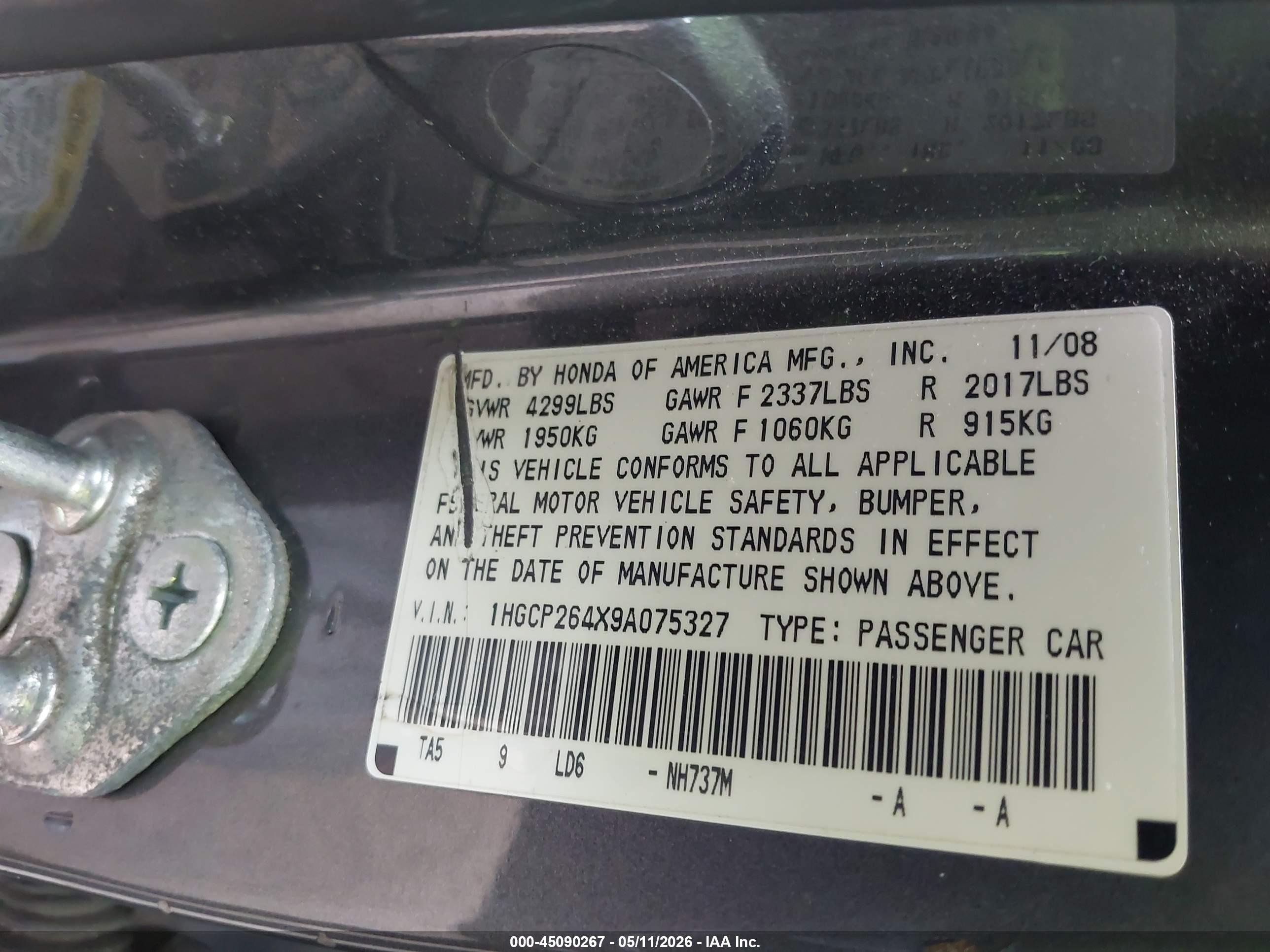 HONDA ACCORD image 9