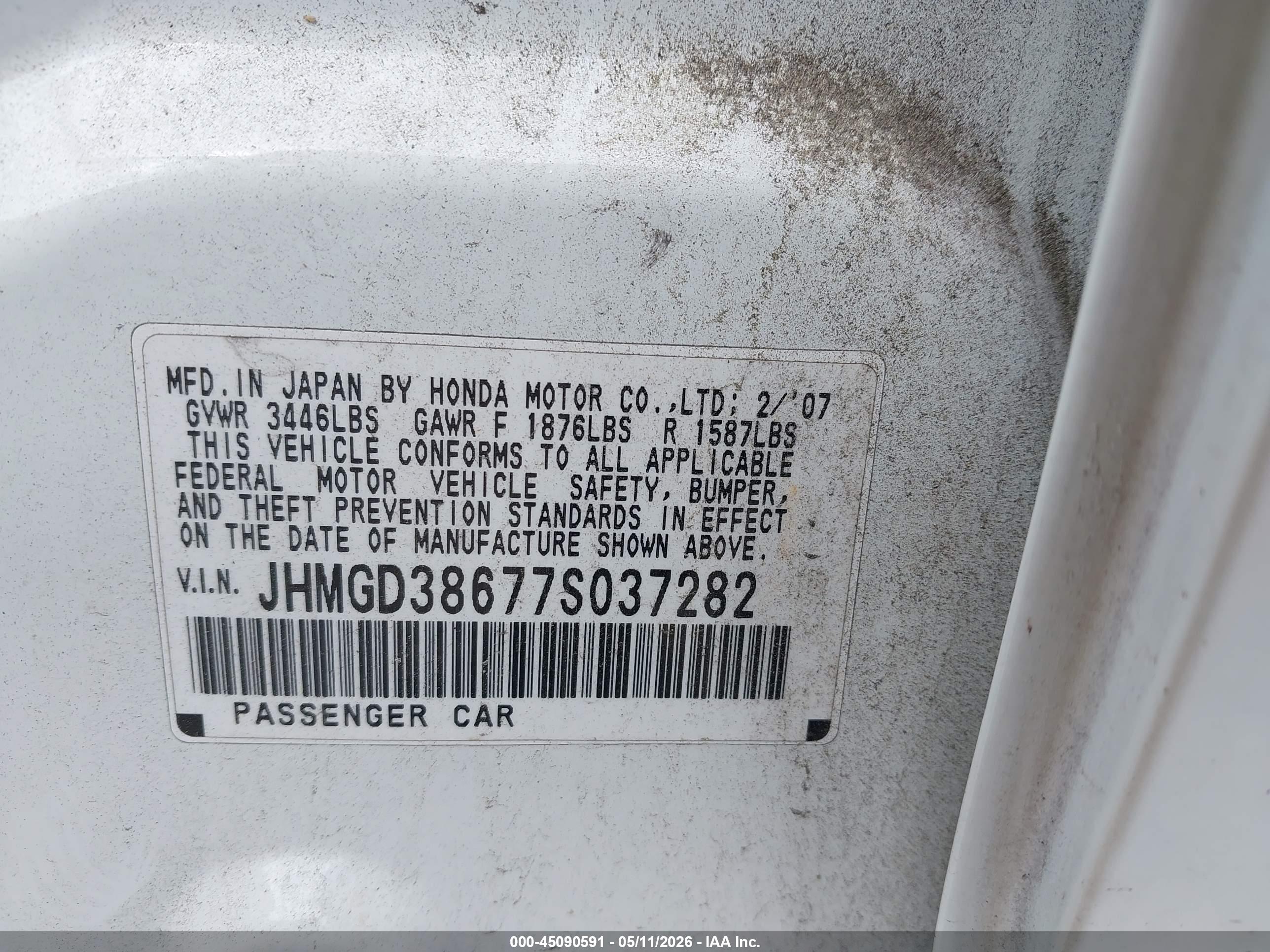 HONDA FIT image 9
