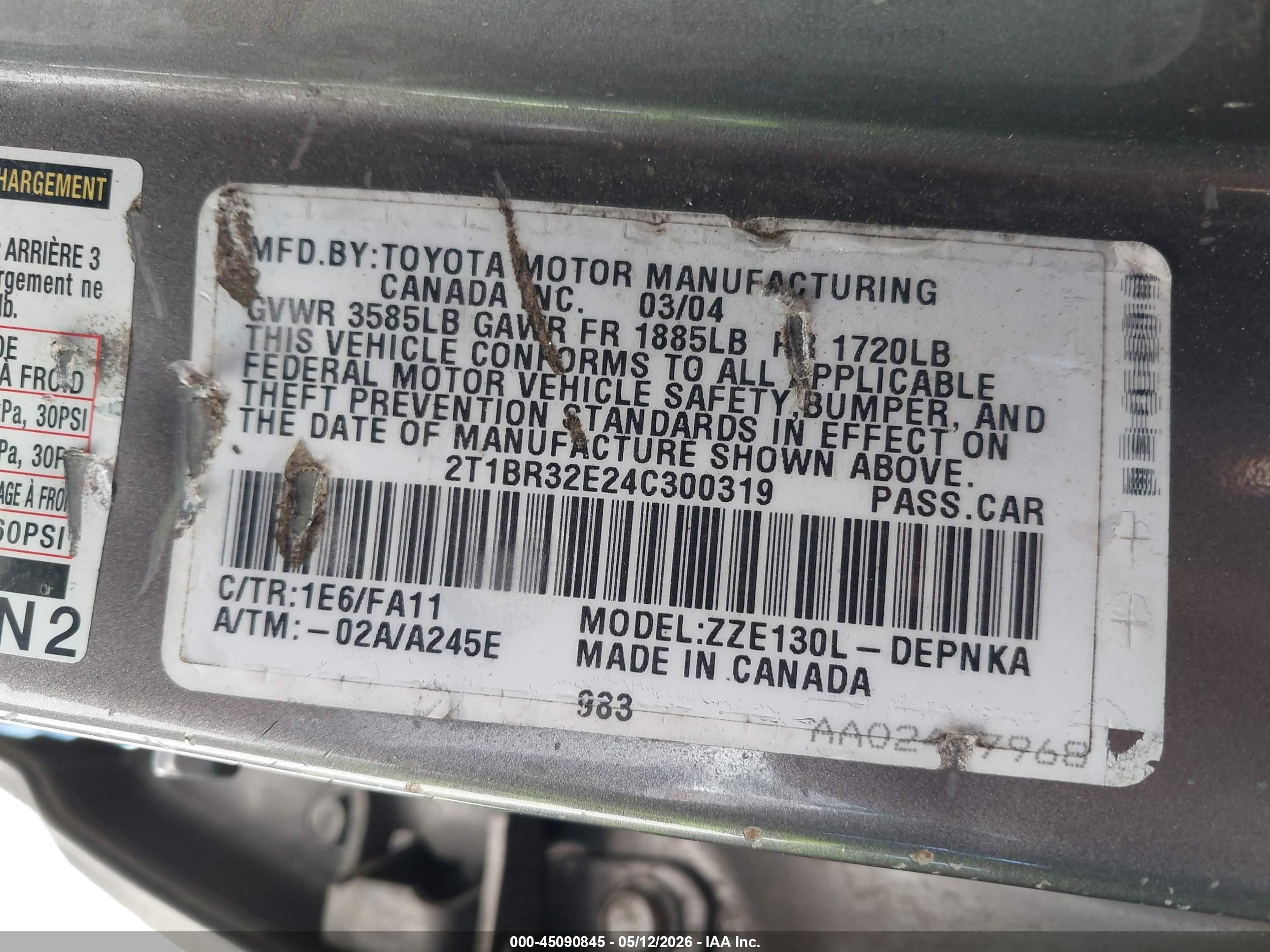 TOYOTA COROLLA image 9