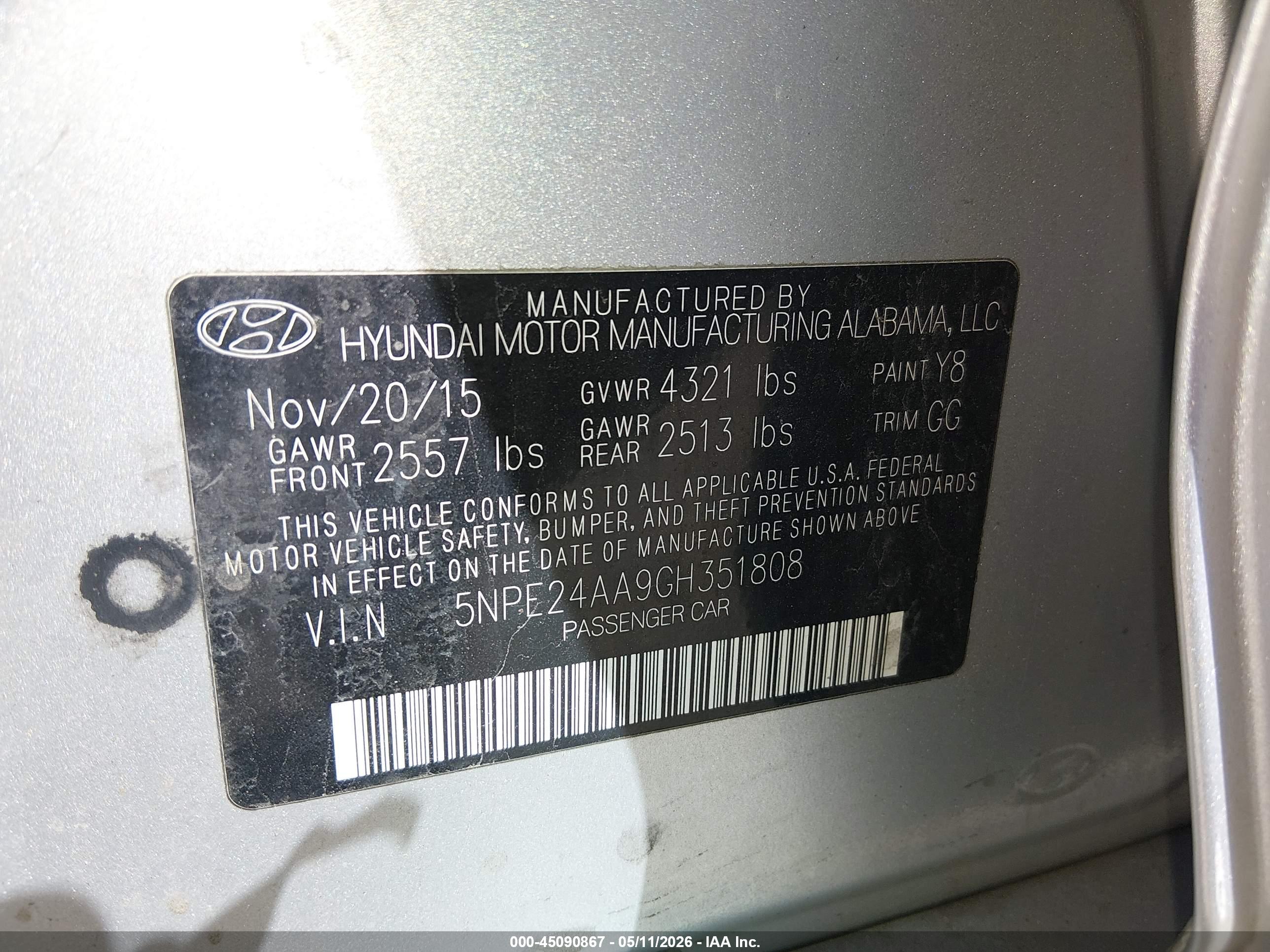 HYUNDAI SONATA image 9
