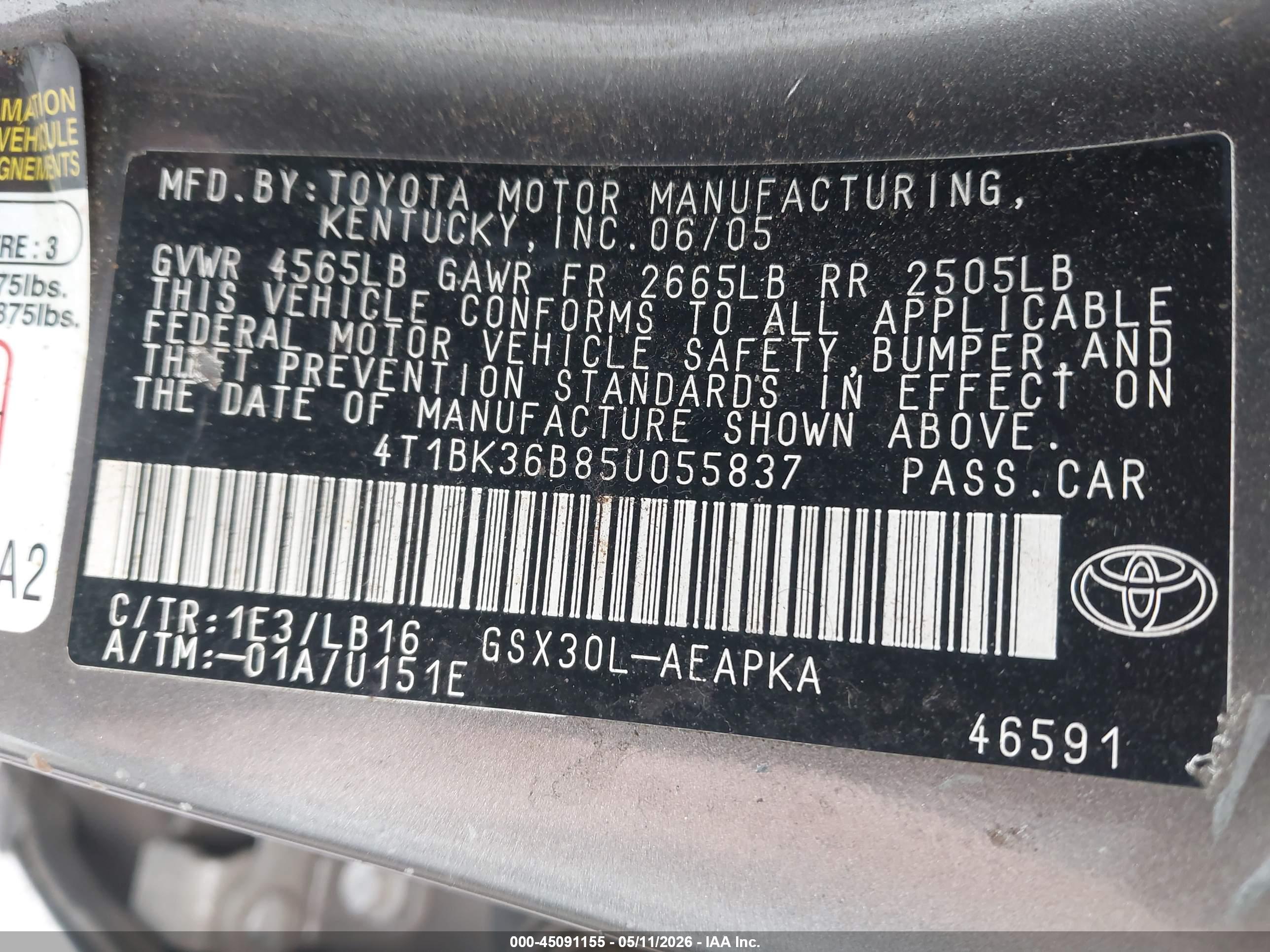 TOYOTA AVALON image 9
