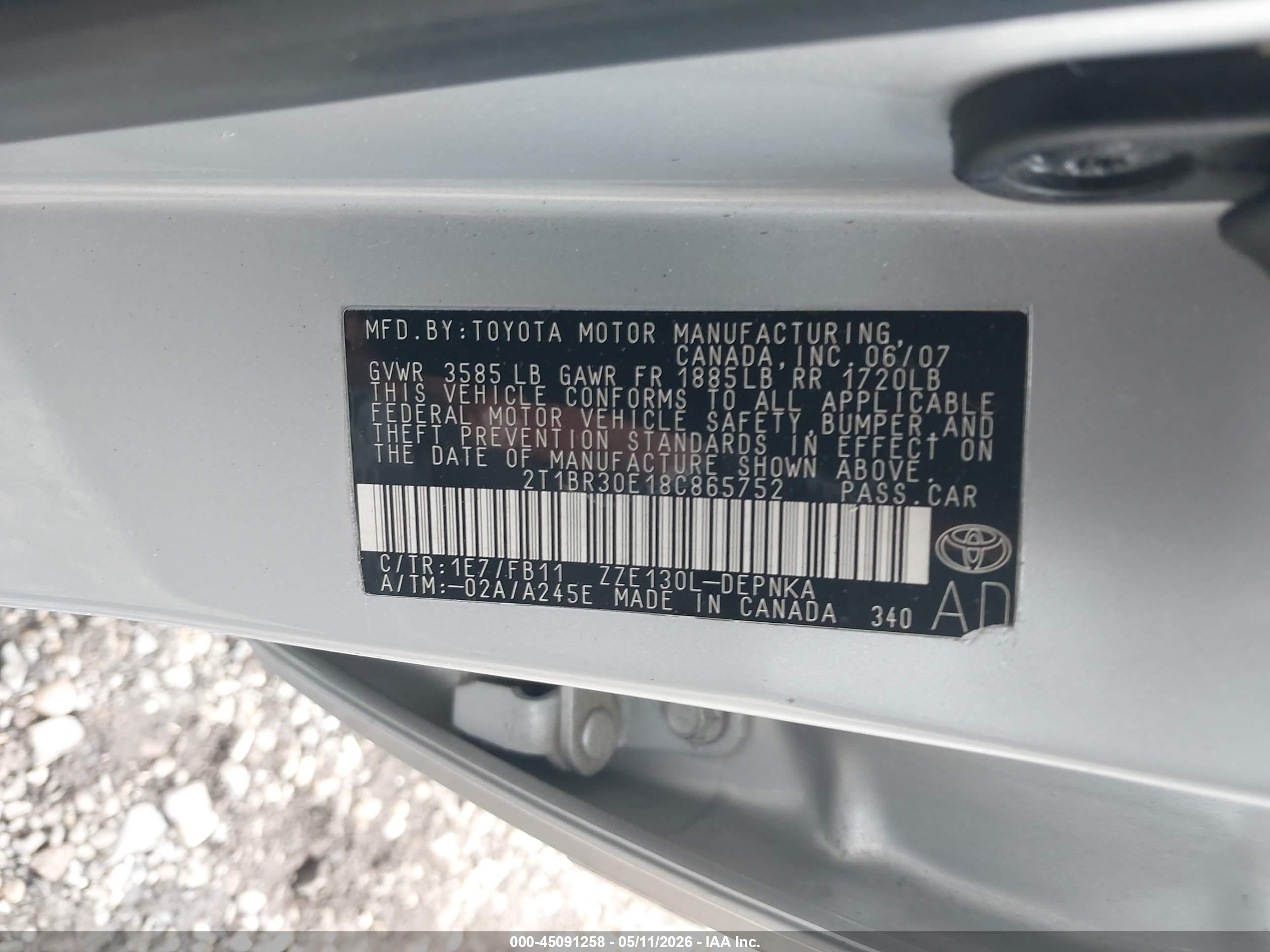TOYOTA COROLLA image 9