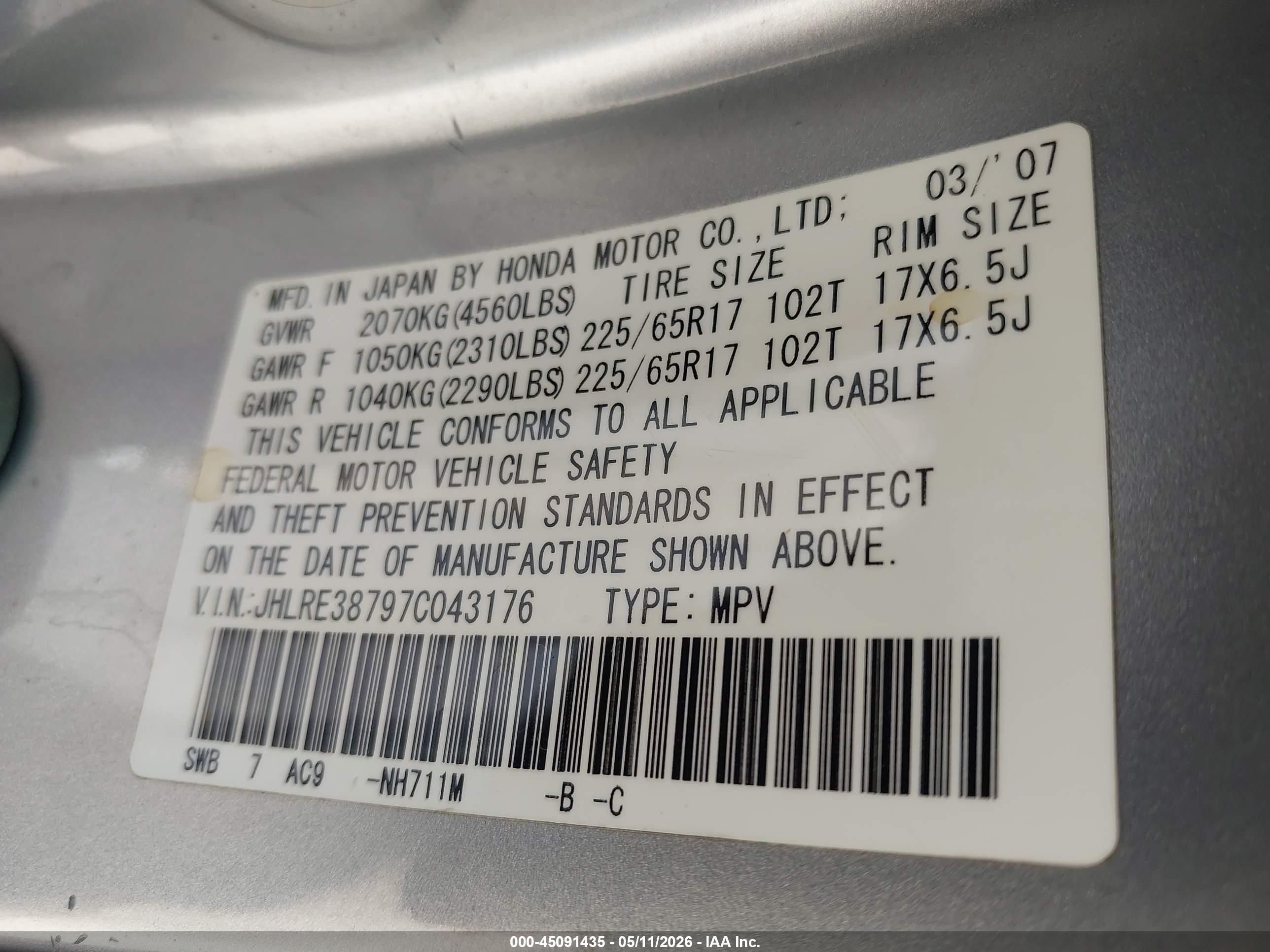 HONDA CR-V image 9