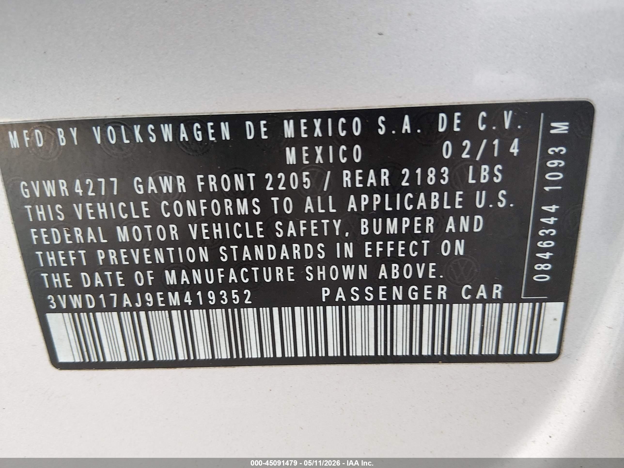 VOLKSWAGEN JETTA image 9