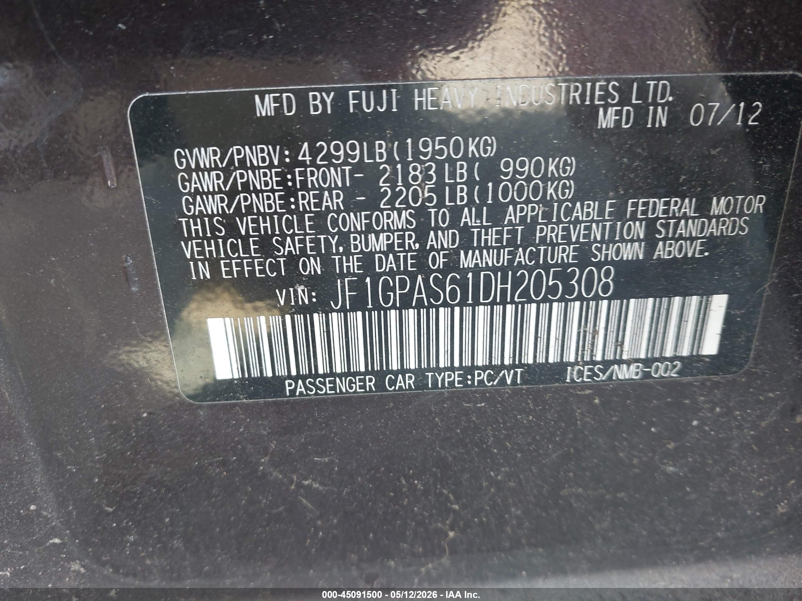SUBARU IMPREZA image 9