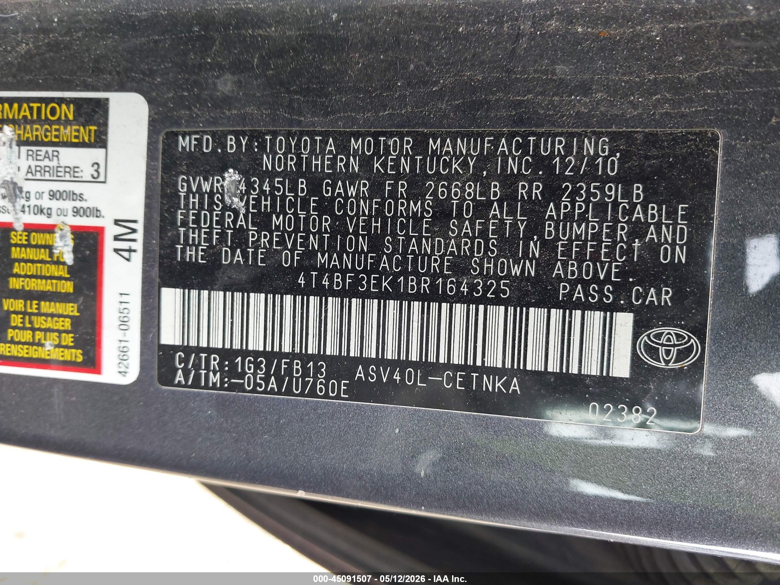 TOYOTA CAMRY image 9
