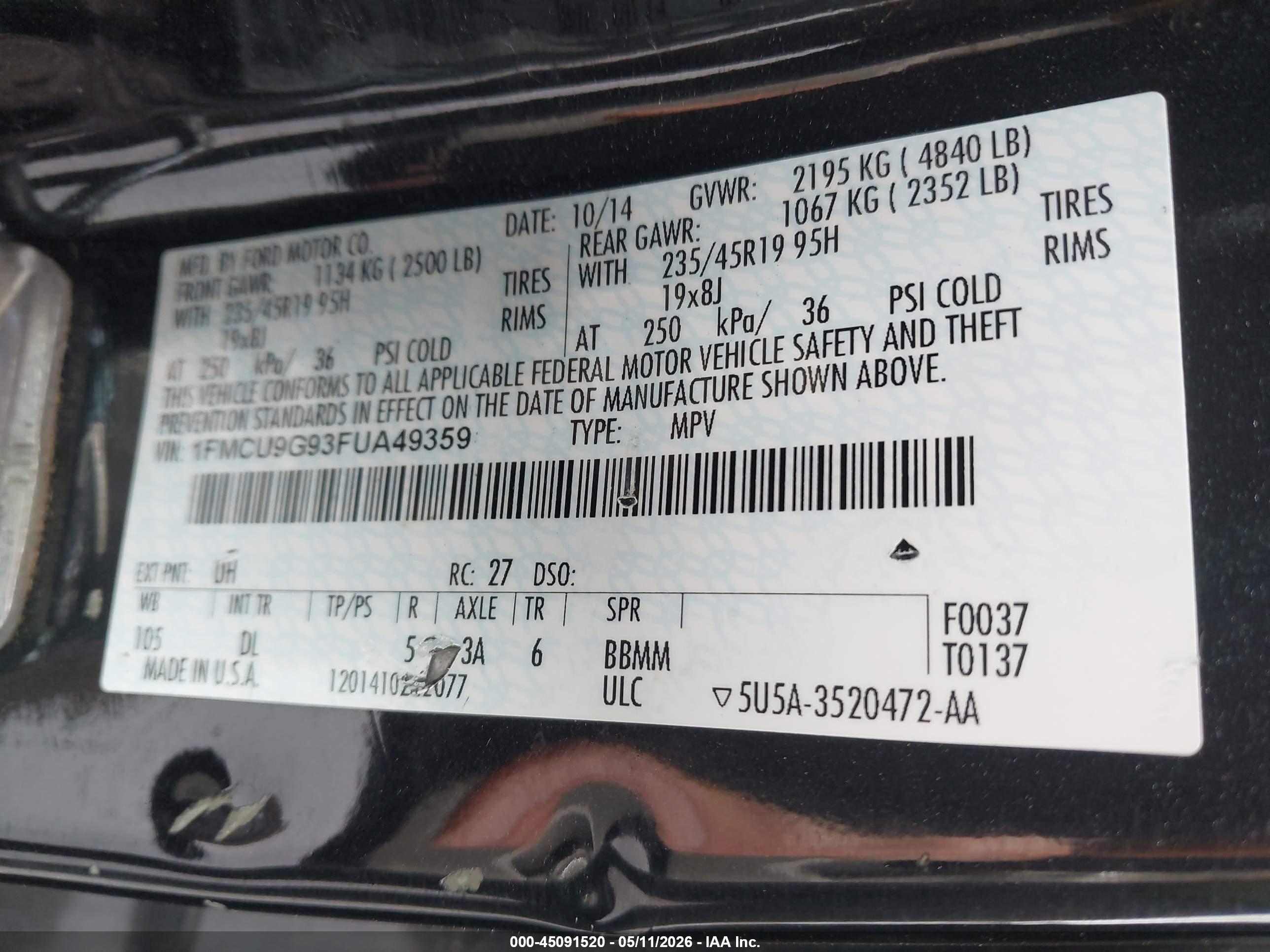FORD ESCAPE image 9