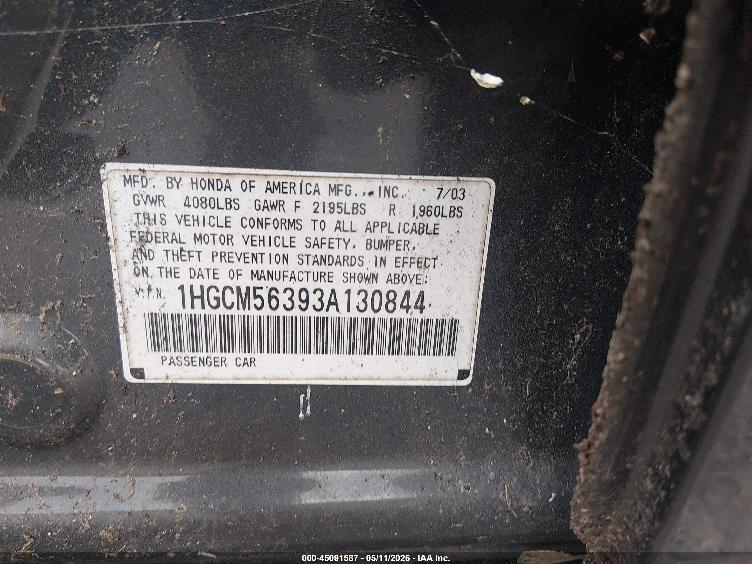HONDA ACCORD image 9