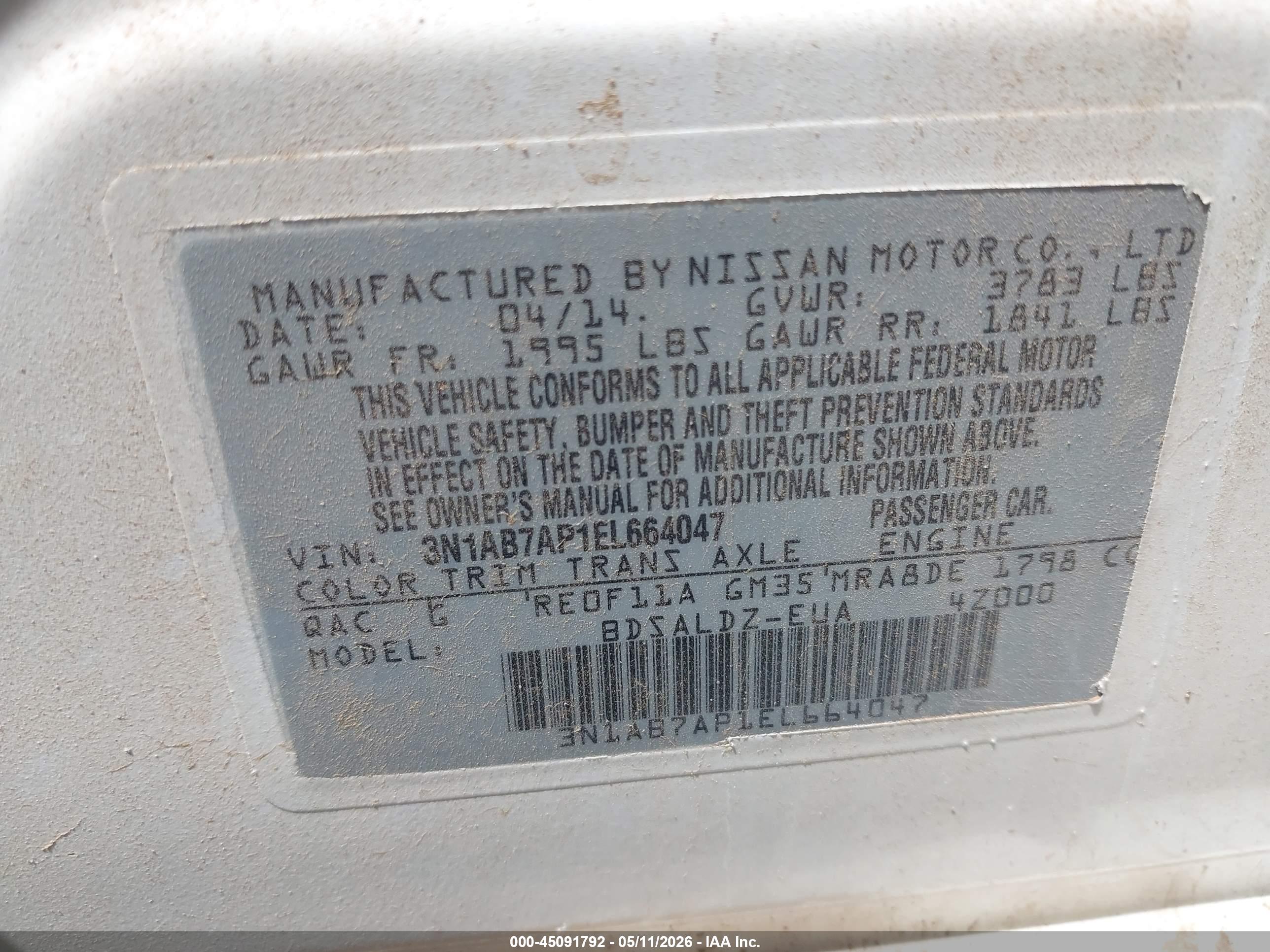 NISSAN SENTRA image 9