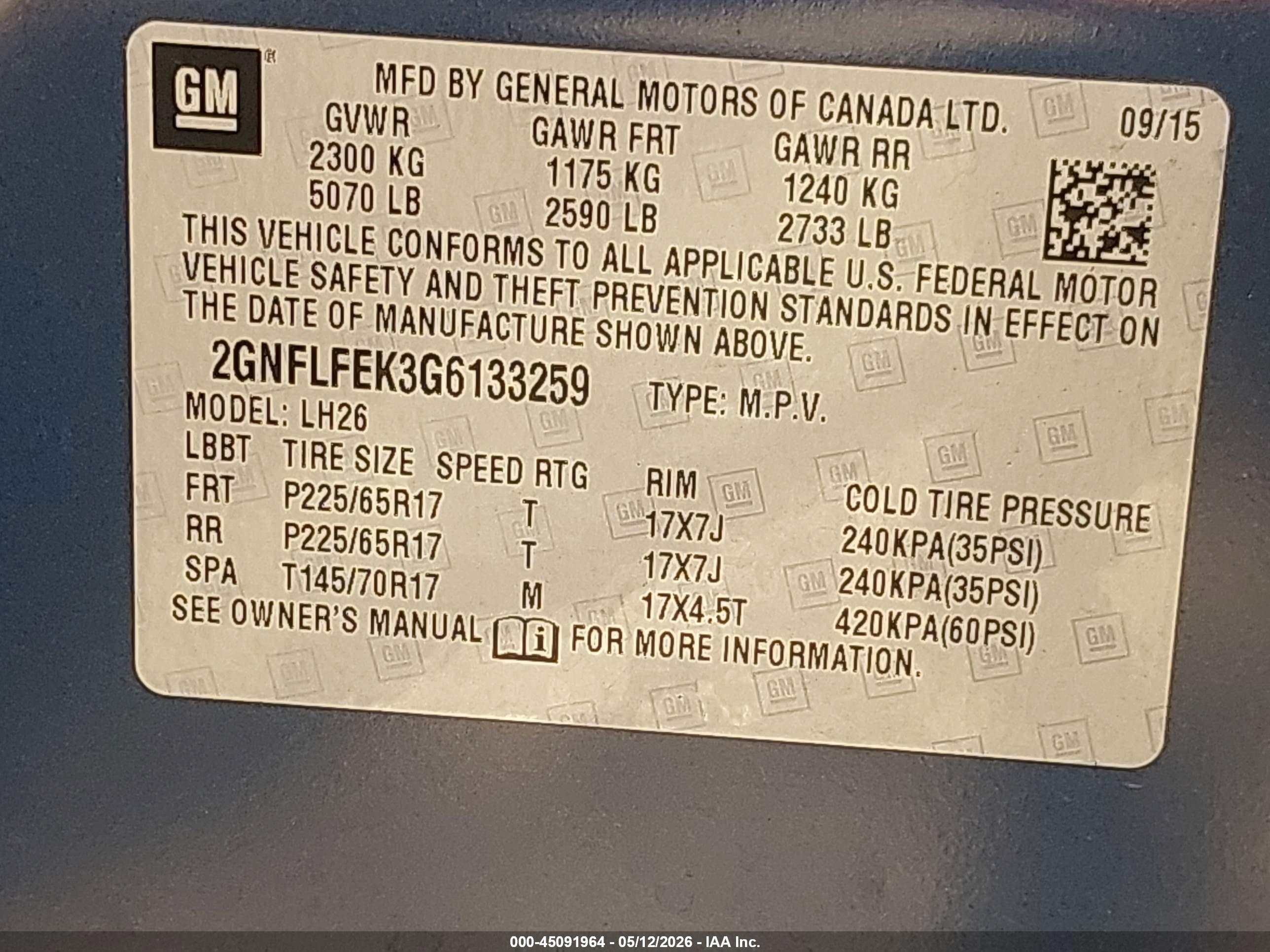 CHEVROLET EQUINOX image 9