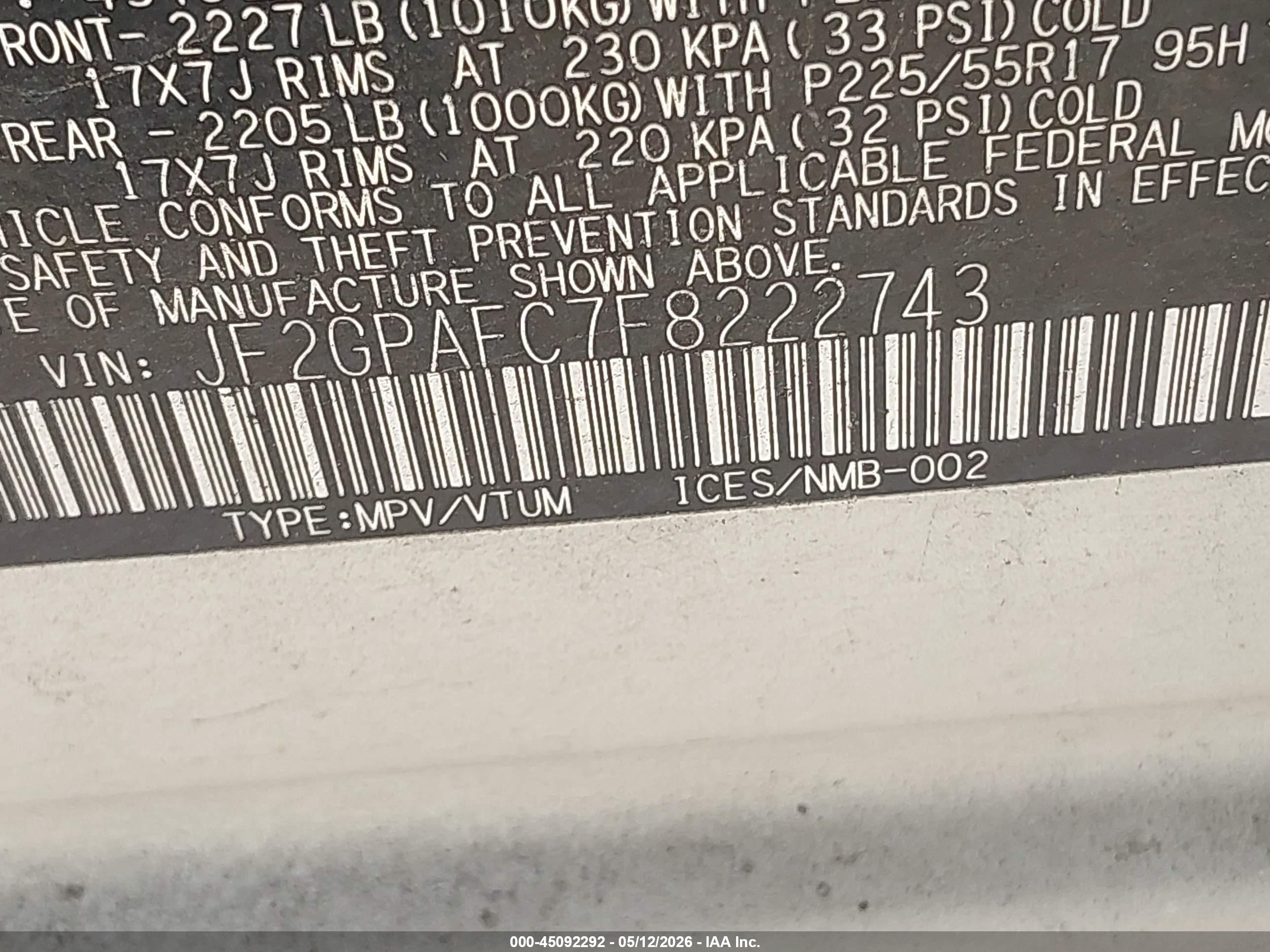 SUBARU XV image 9