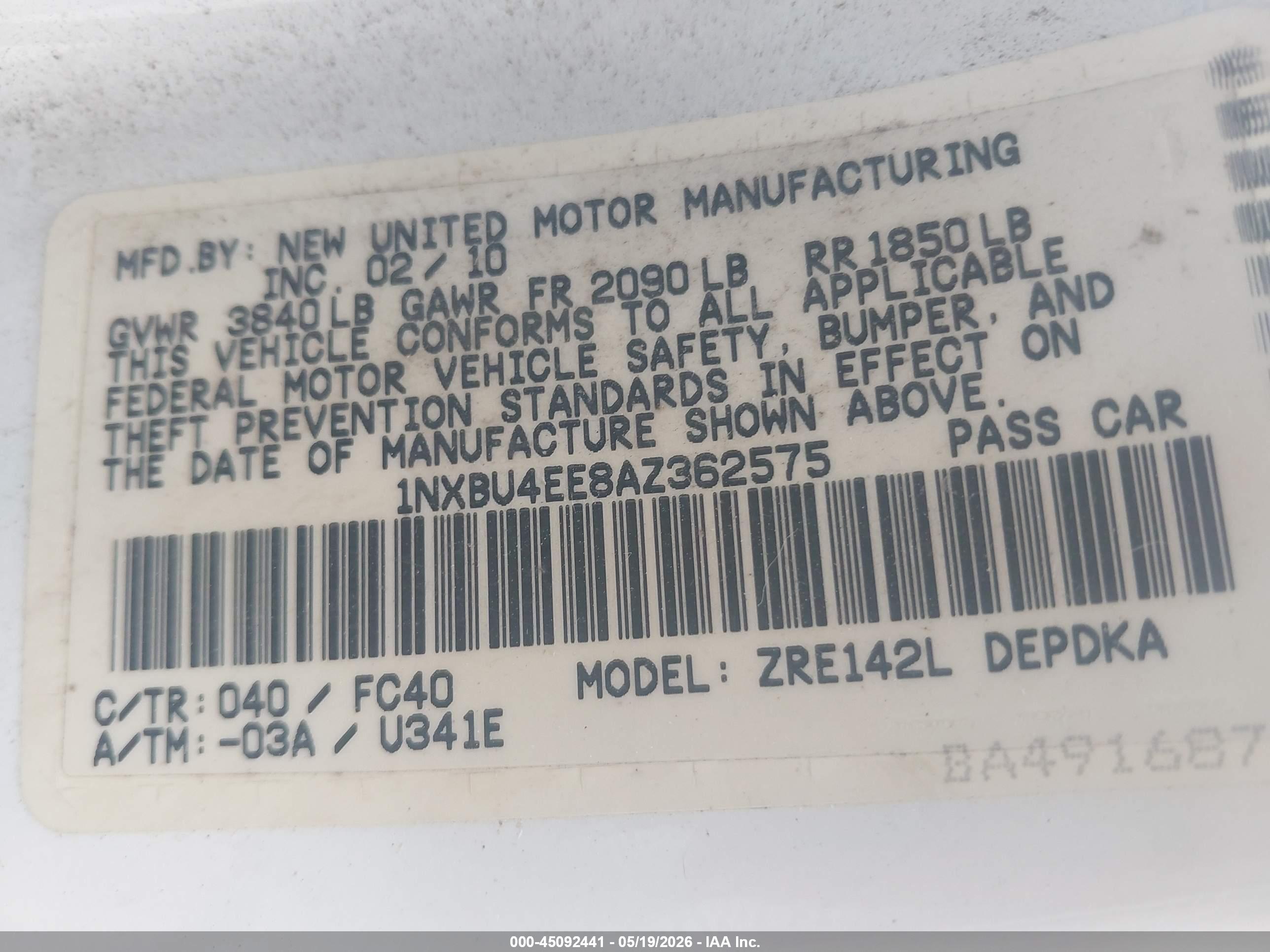 TOYOTA COROLLA image 9