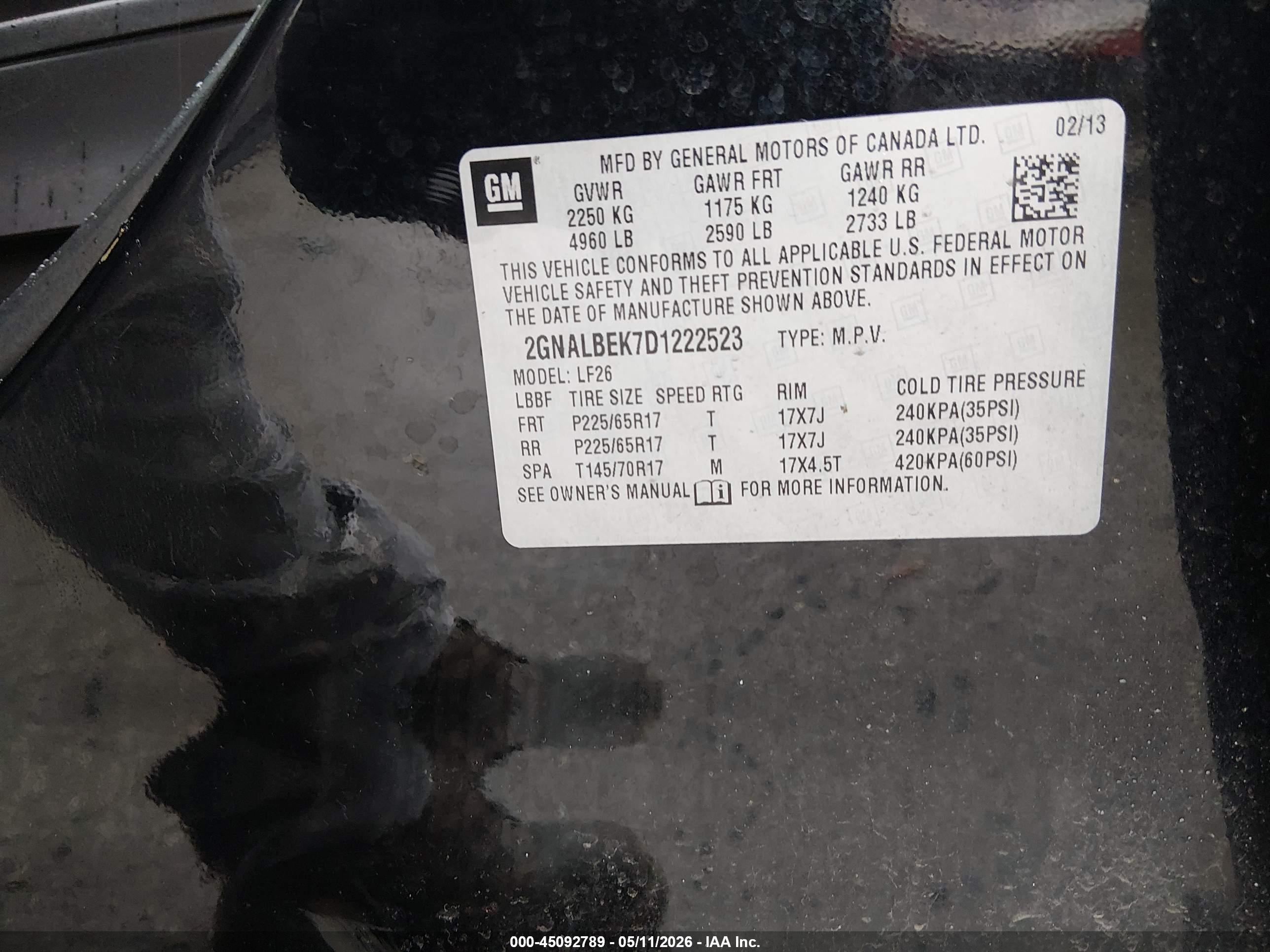 CHEVROLET EQUINOX image 9