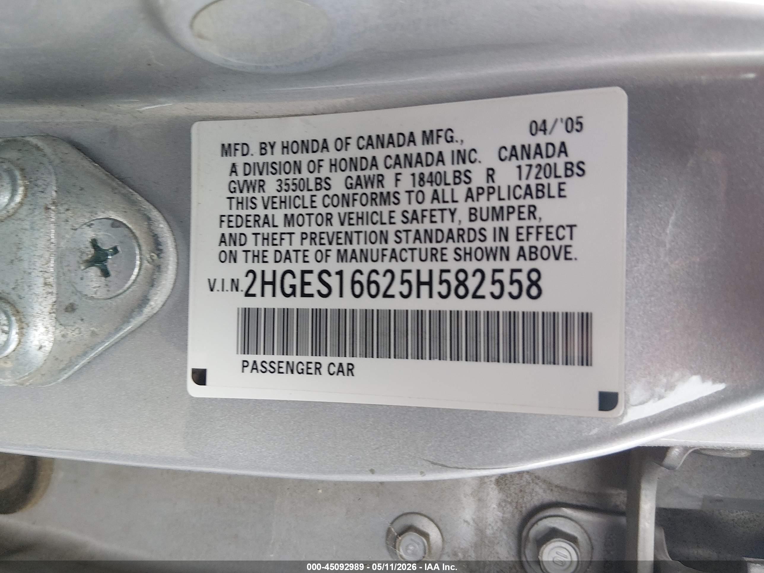 HONDA CIVIC image 9