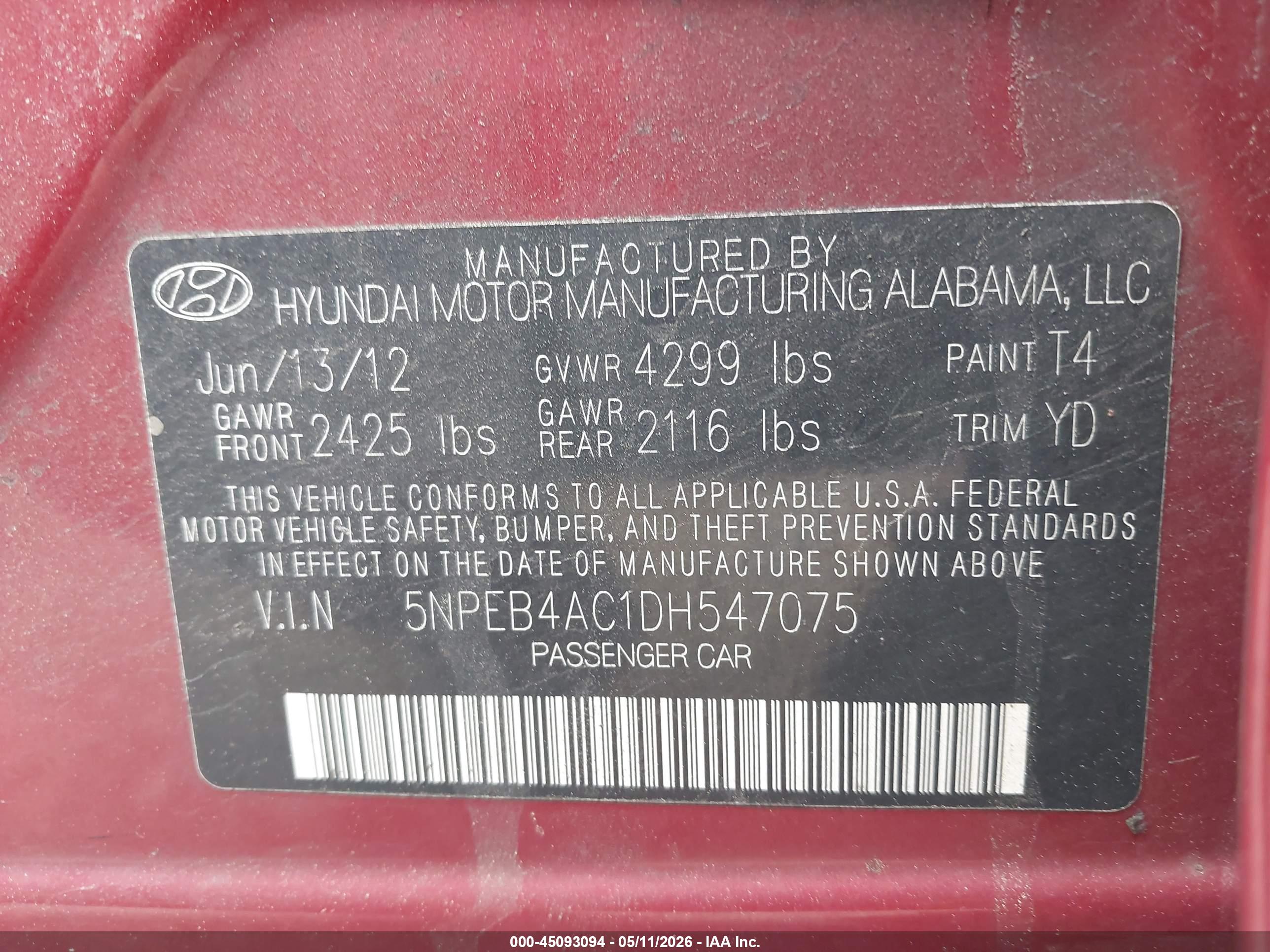 HYUNDAI SONATA image 9