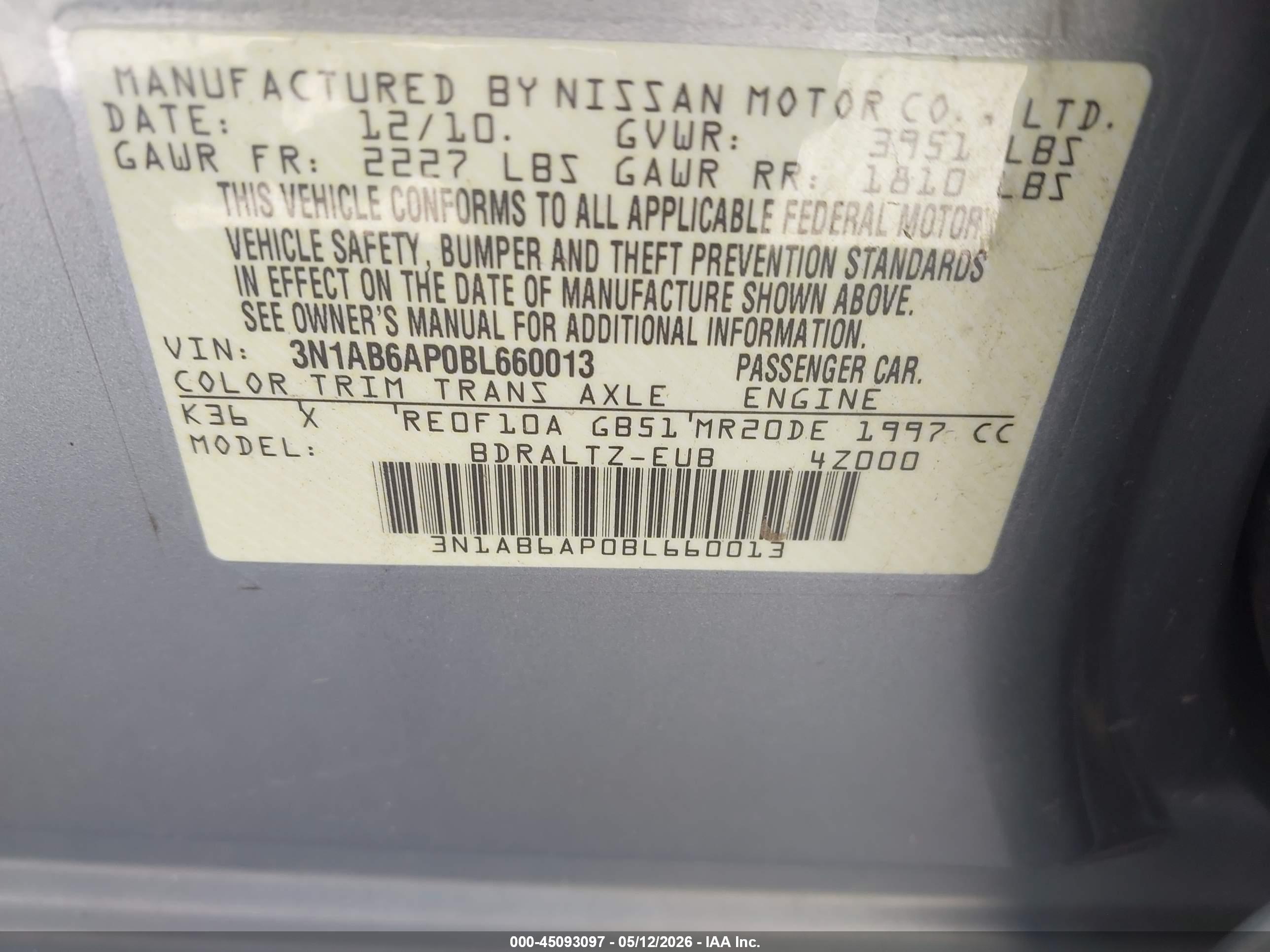 NISSAN SENTRA image 9