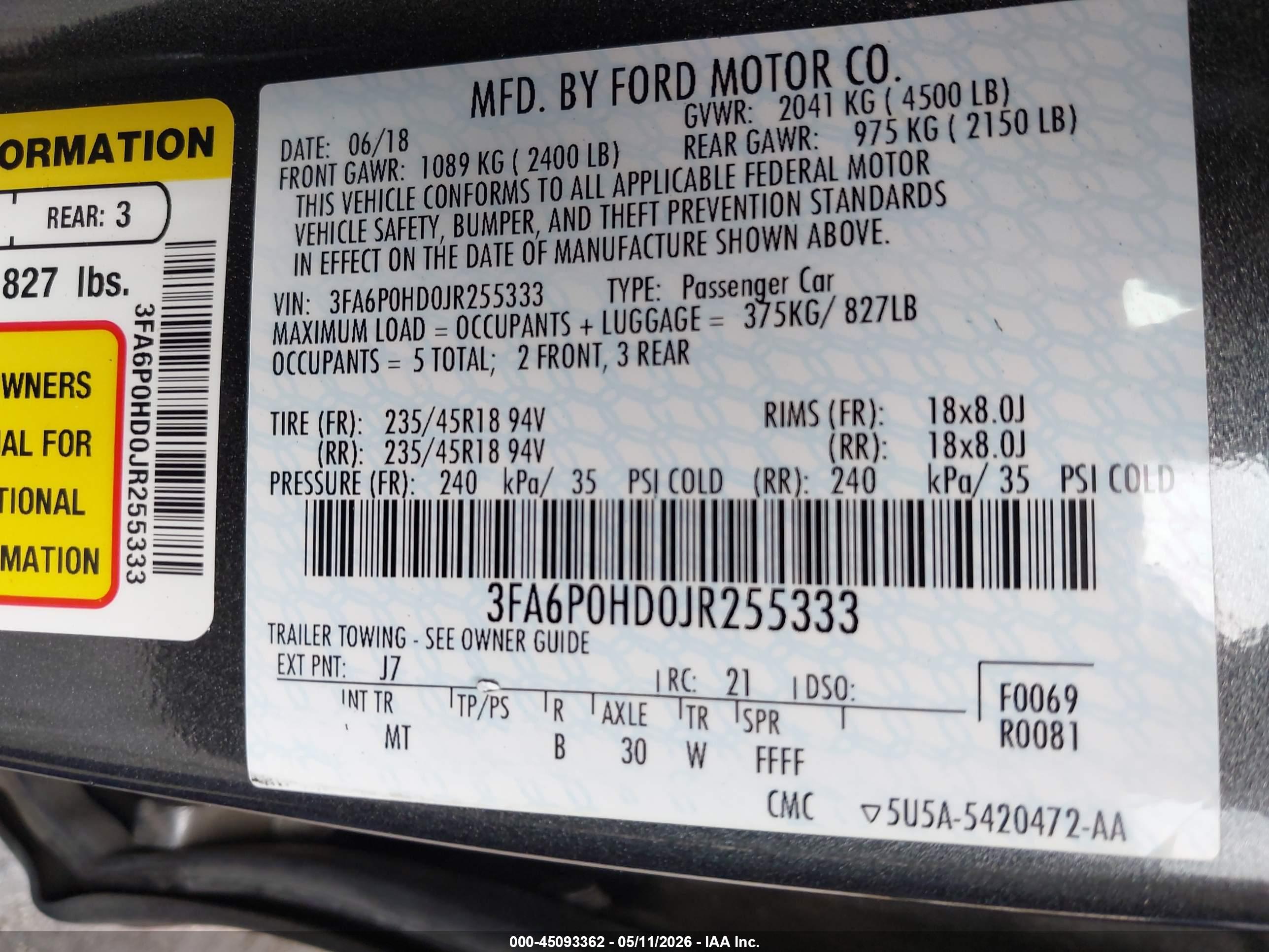 FORD FUSION image 9