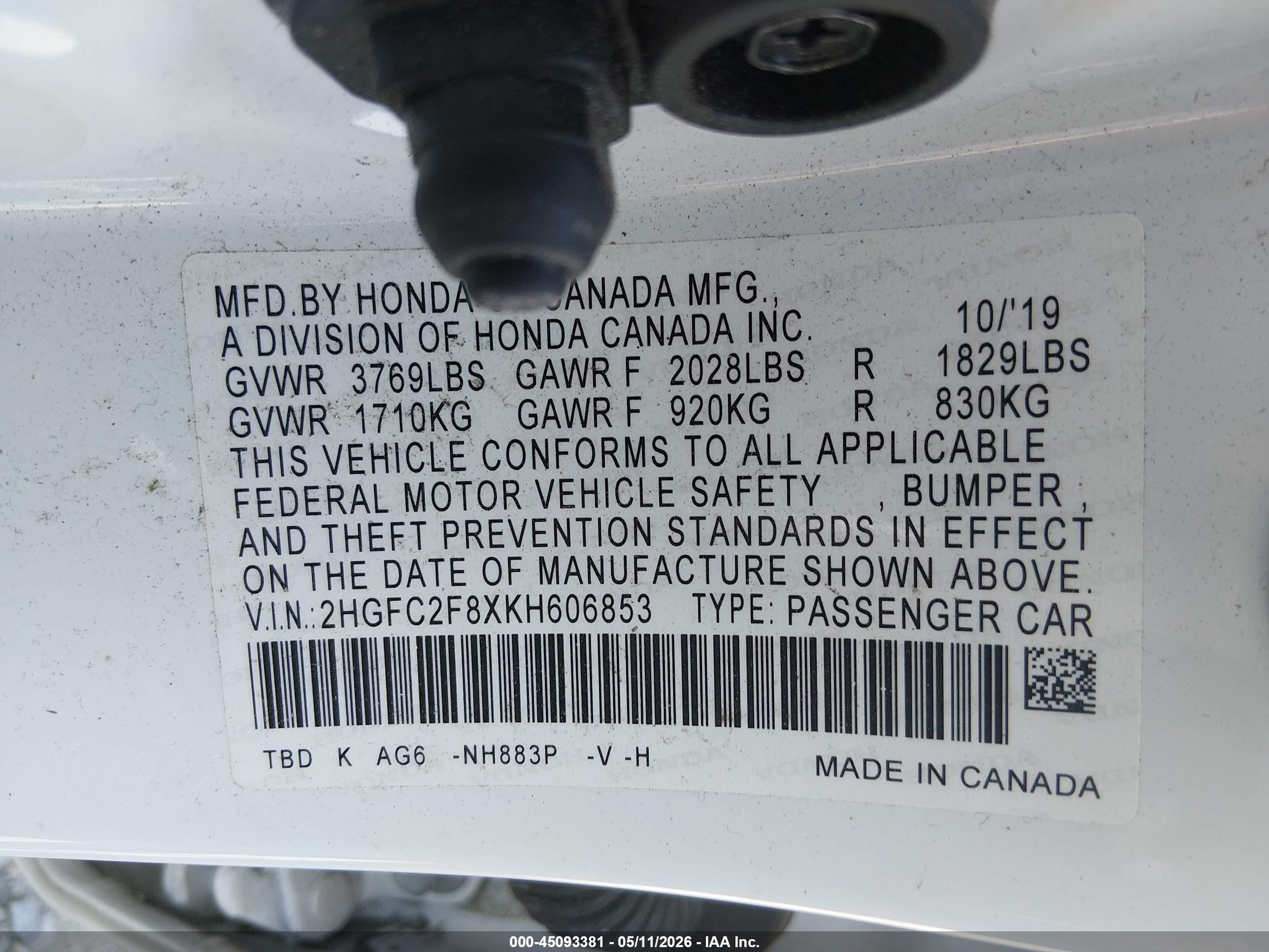 HONDA CIVIC image 9