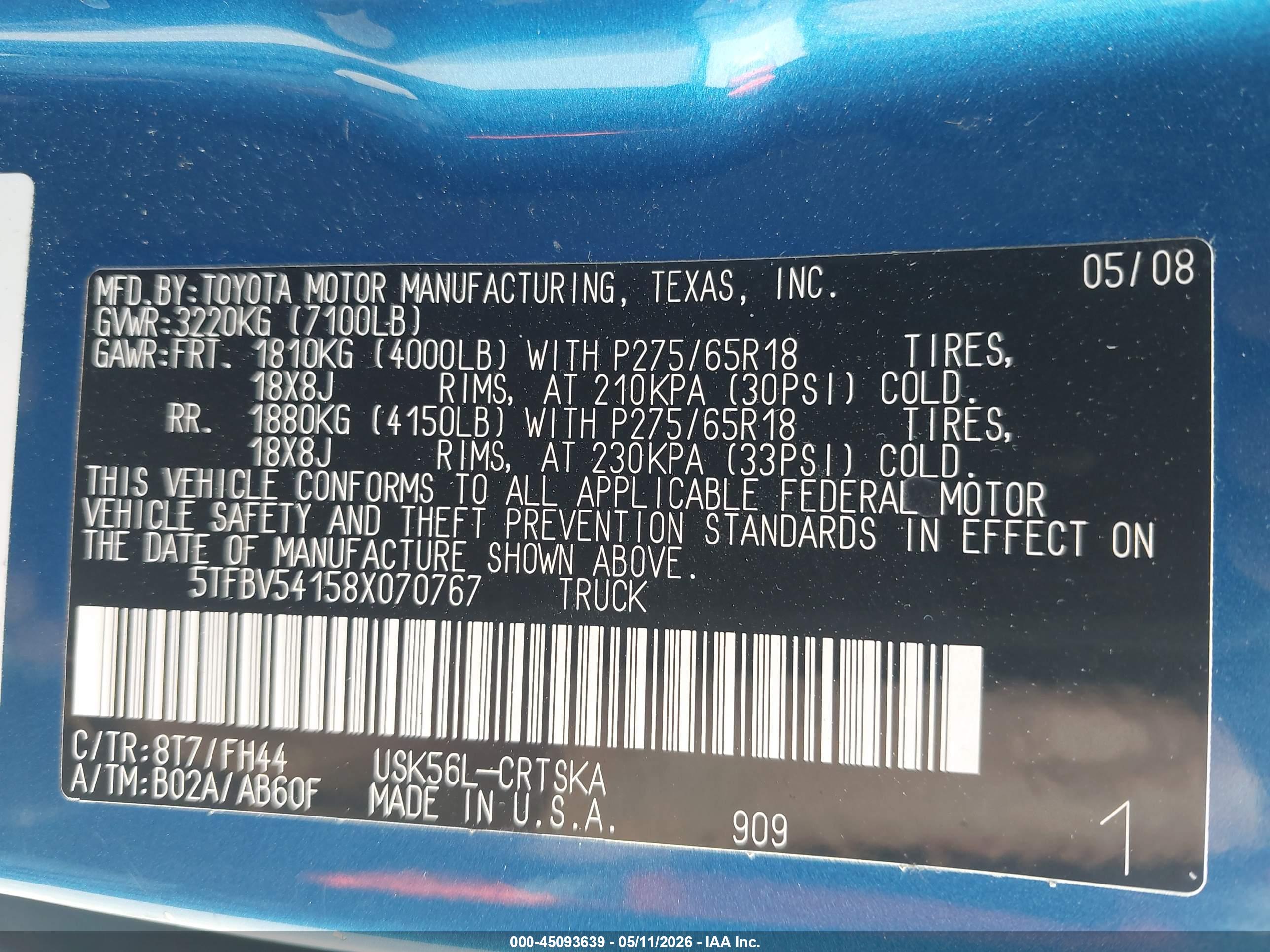 TOYOTA TUNDRA image 9