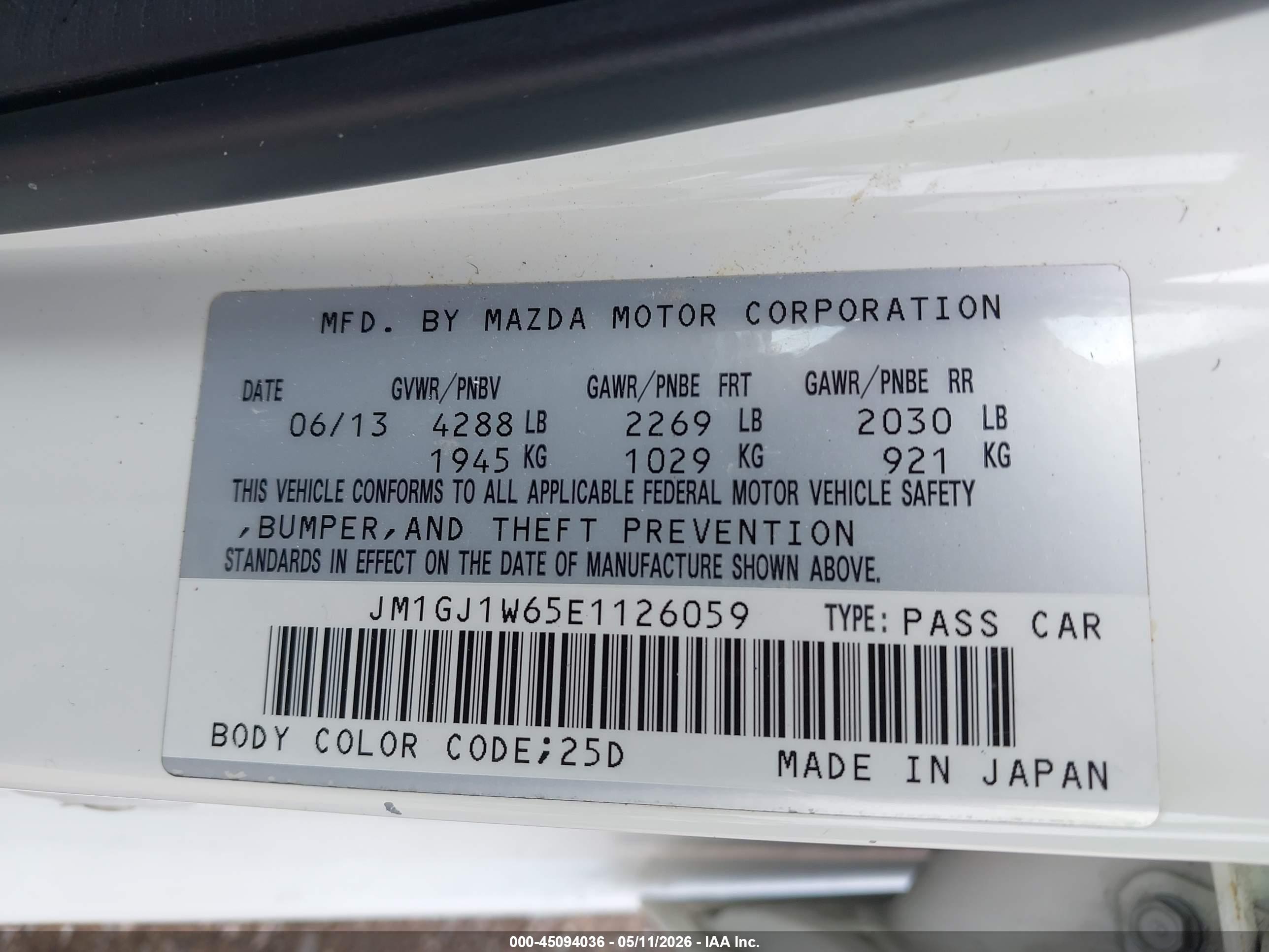 MAZDA MAZDA6 image 9