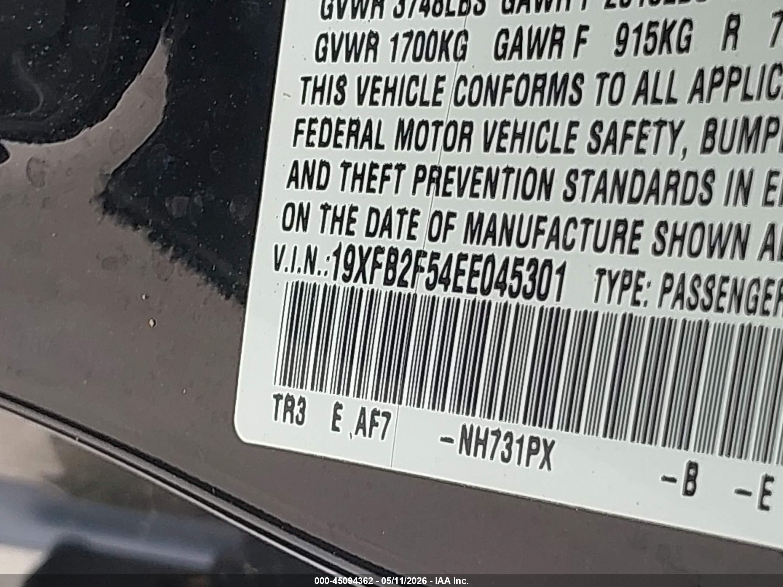 HONDA CIVIC image 9