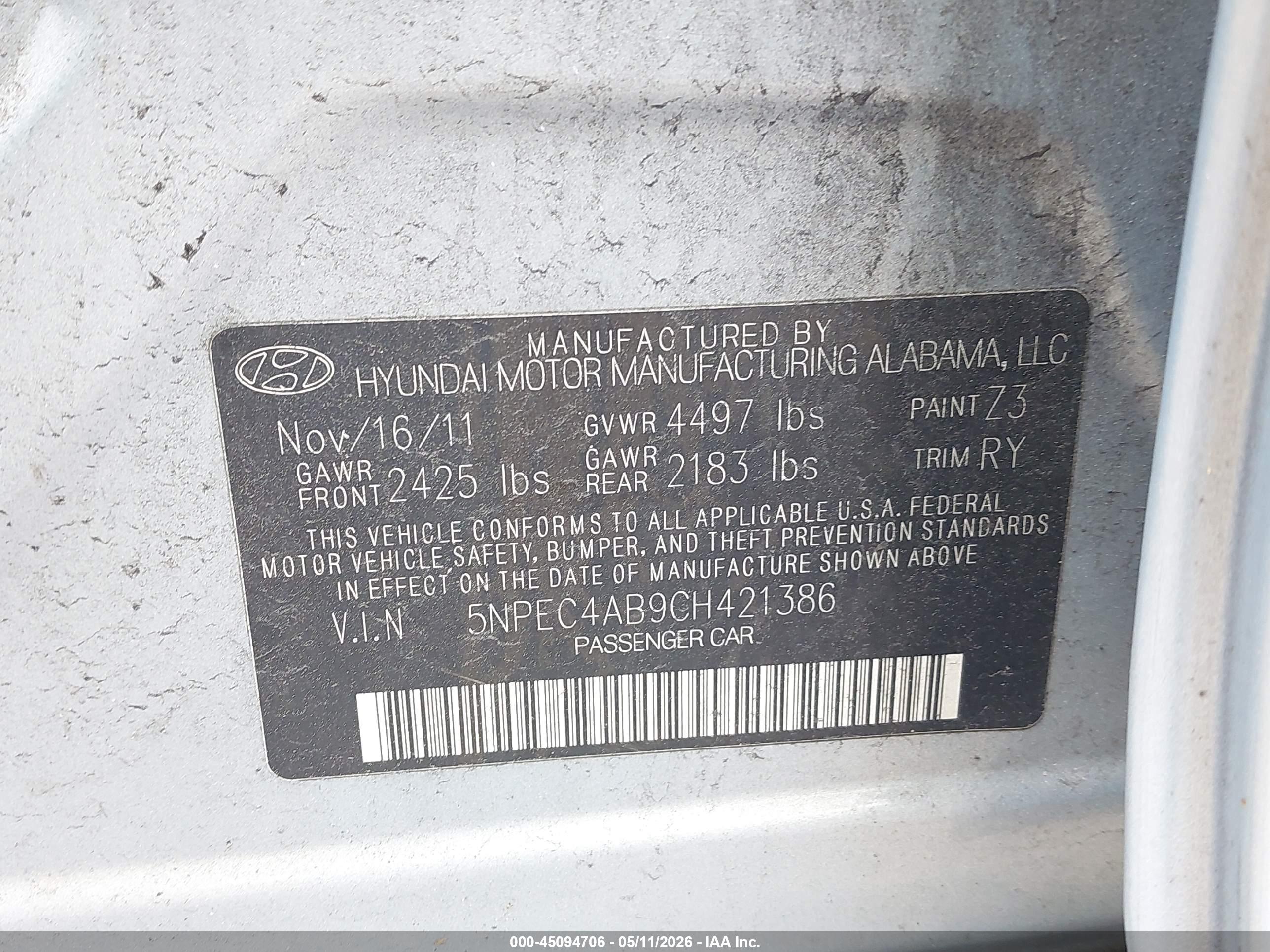 HYUNDAI SONATA image 9